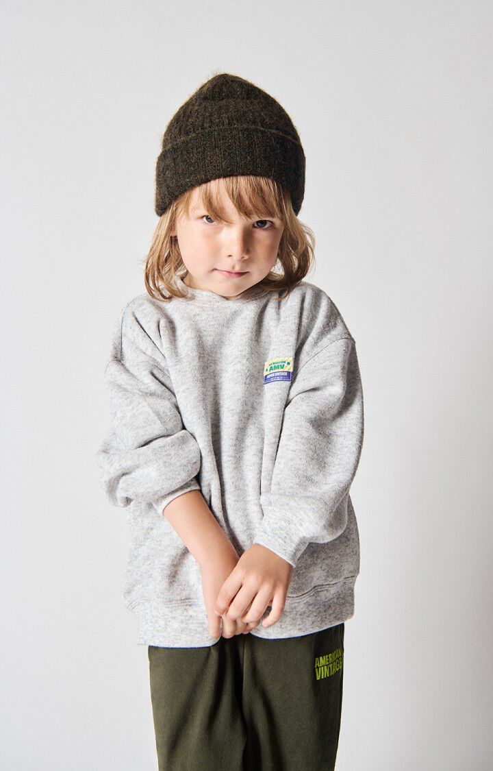 American Vintage Kids Evona sweat gris clair chine