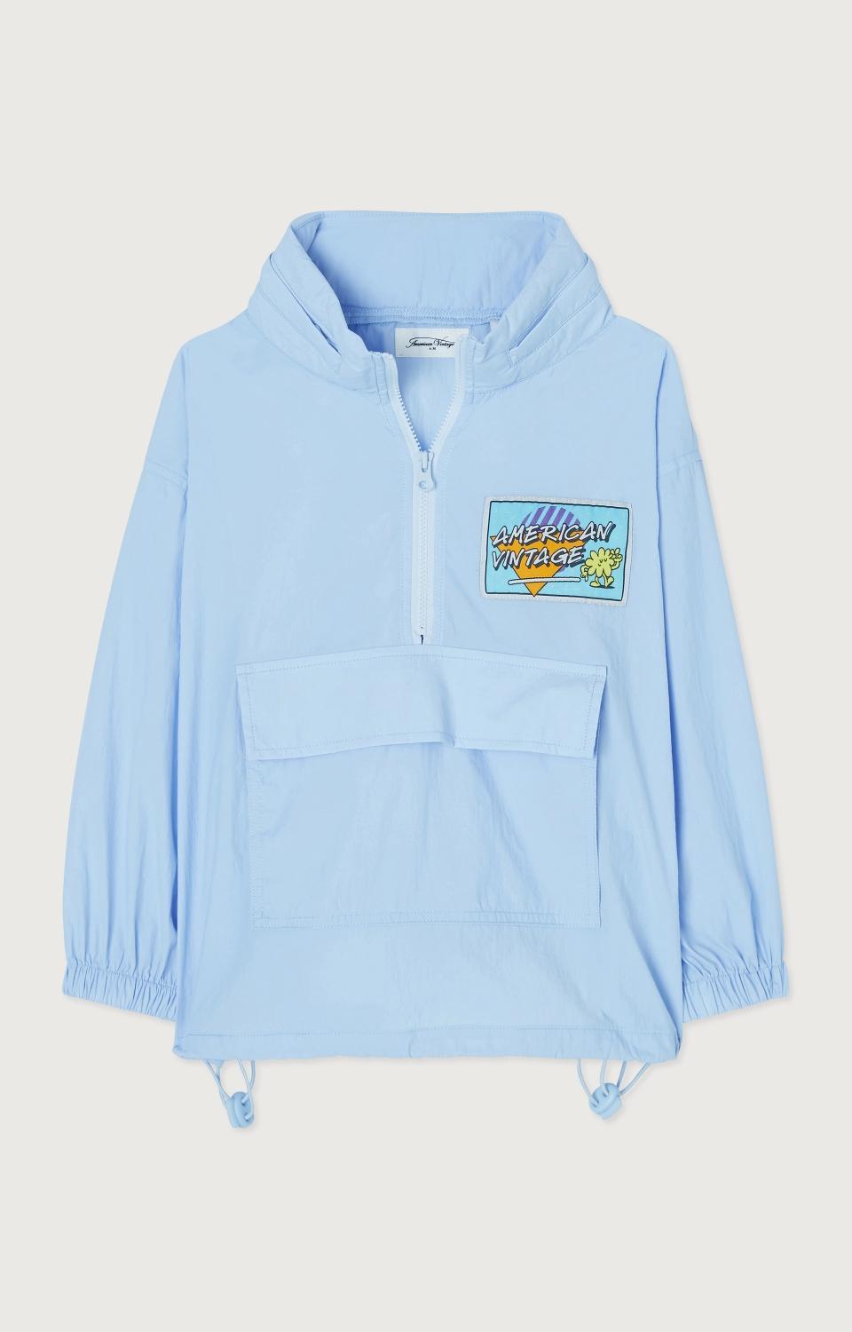 American Vintage Kids Veste Zotcity bleu polaire / 9Y