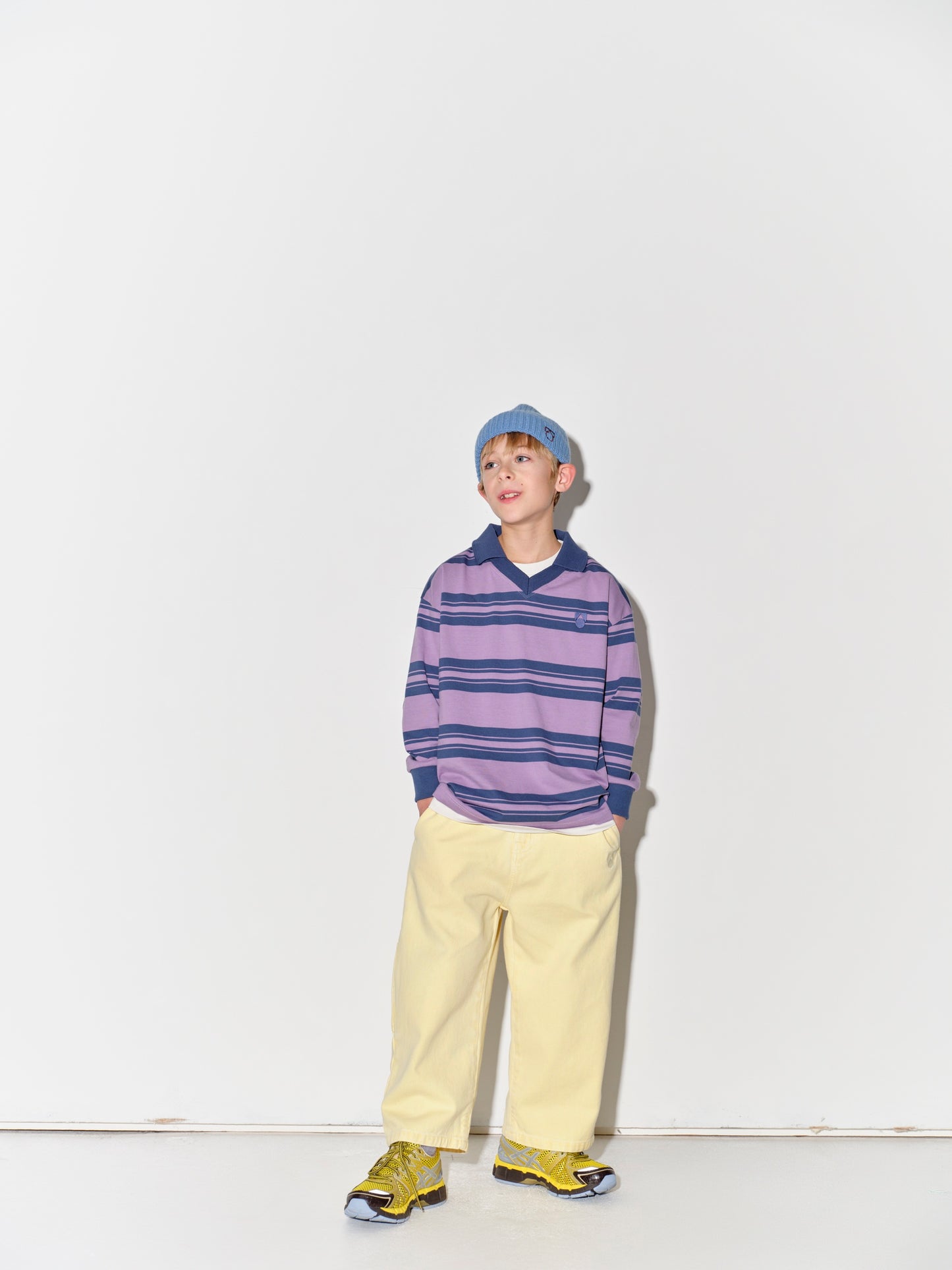 Main Story Athletic Top orchid mist stripe jersey