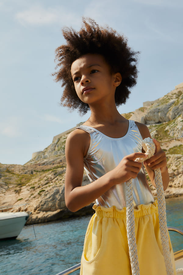 We Are Kids Maillot 1 piece hailey argent / XS-S