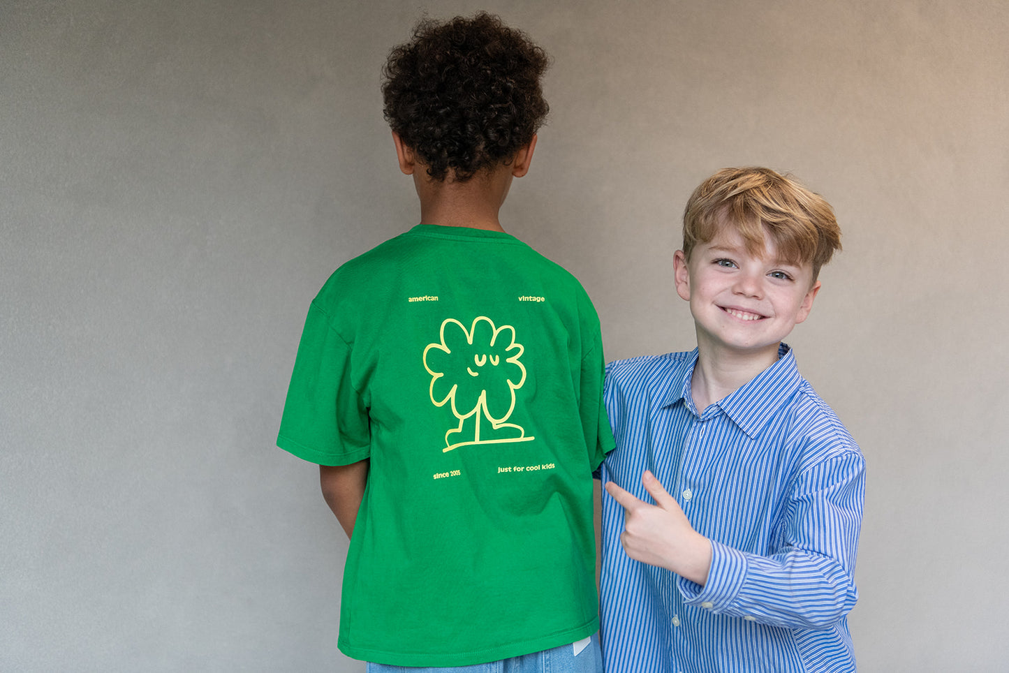 American Vintage Kids Fizvalley T-shirt cresson vintage