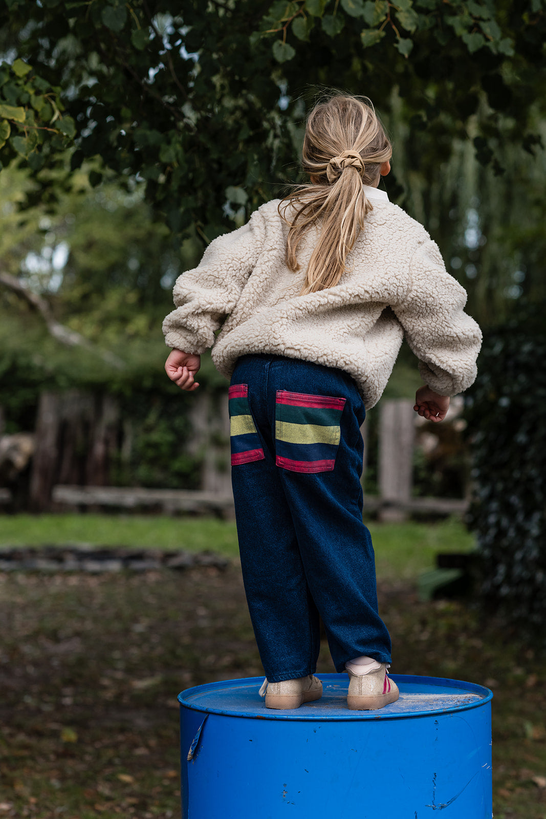 Tinycottons SHERPA collar sweatshirt dark vanilla