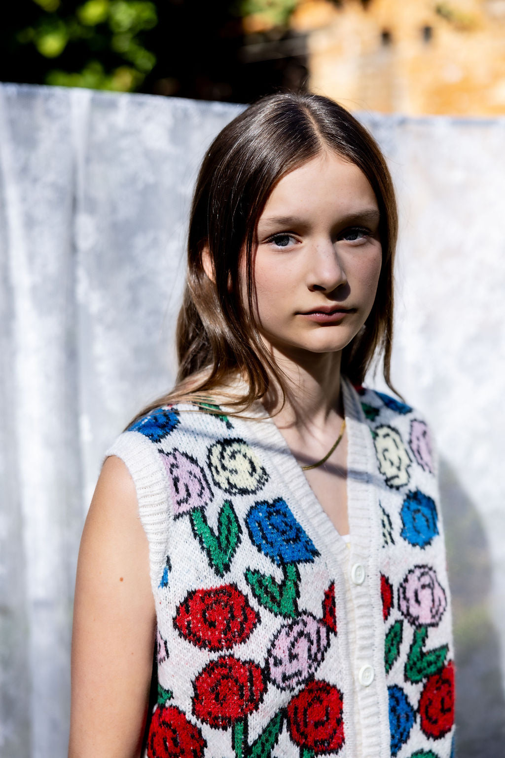 Wynken KUKKA waistcoat floral colour