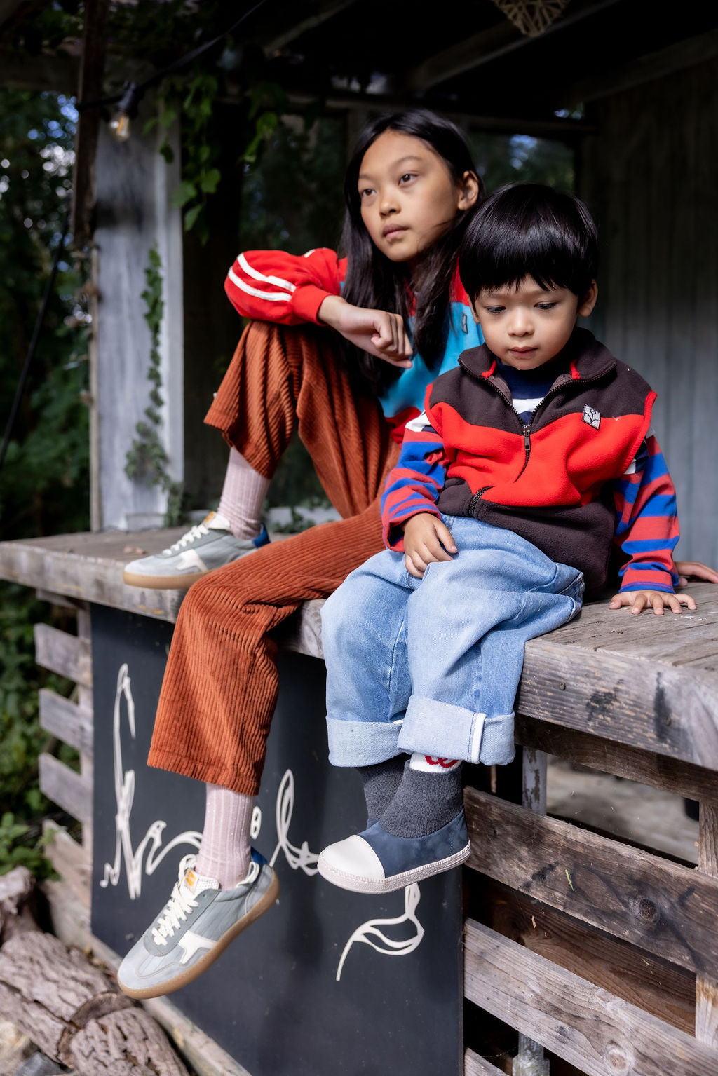 The Campamento Red contrast sweatshirt