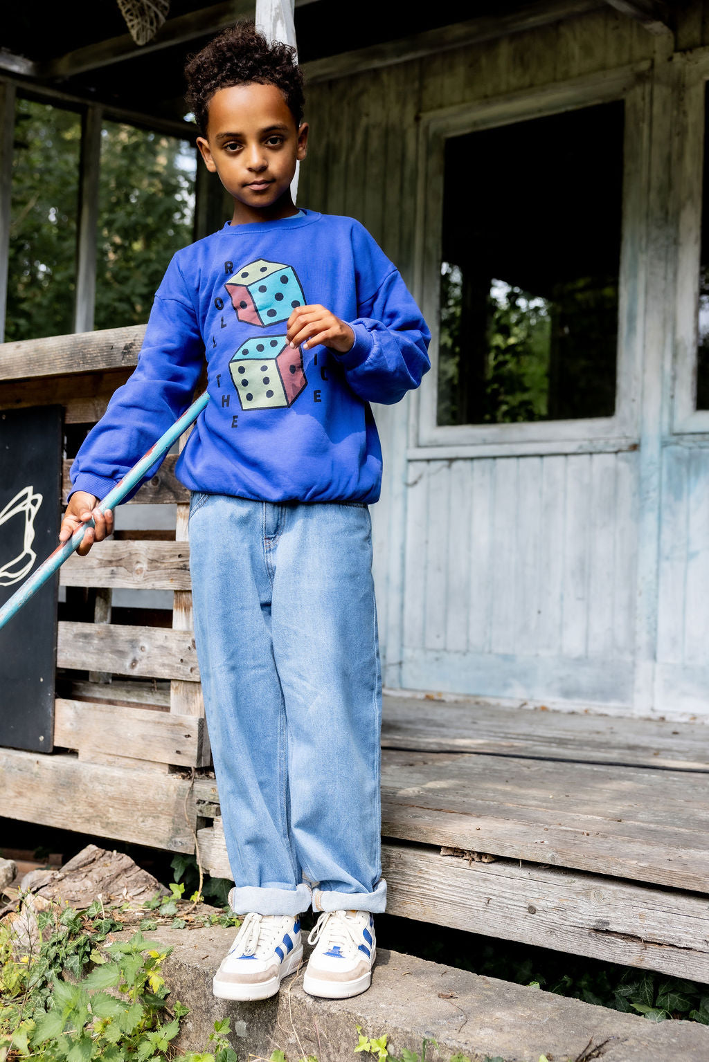 Bobo Choses ROLL THE DICE sweatshirt blue