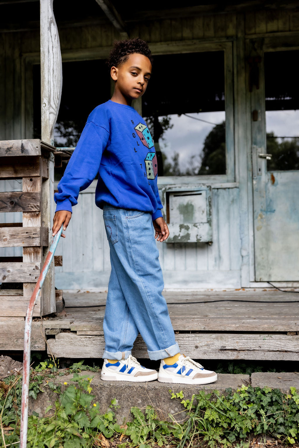 Bobo Choses ROLL THE DICE sweatshirt blue