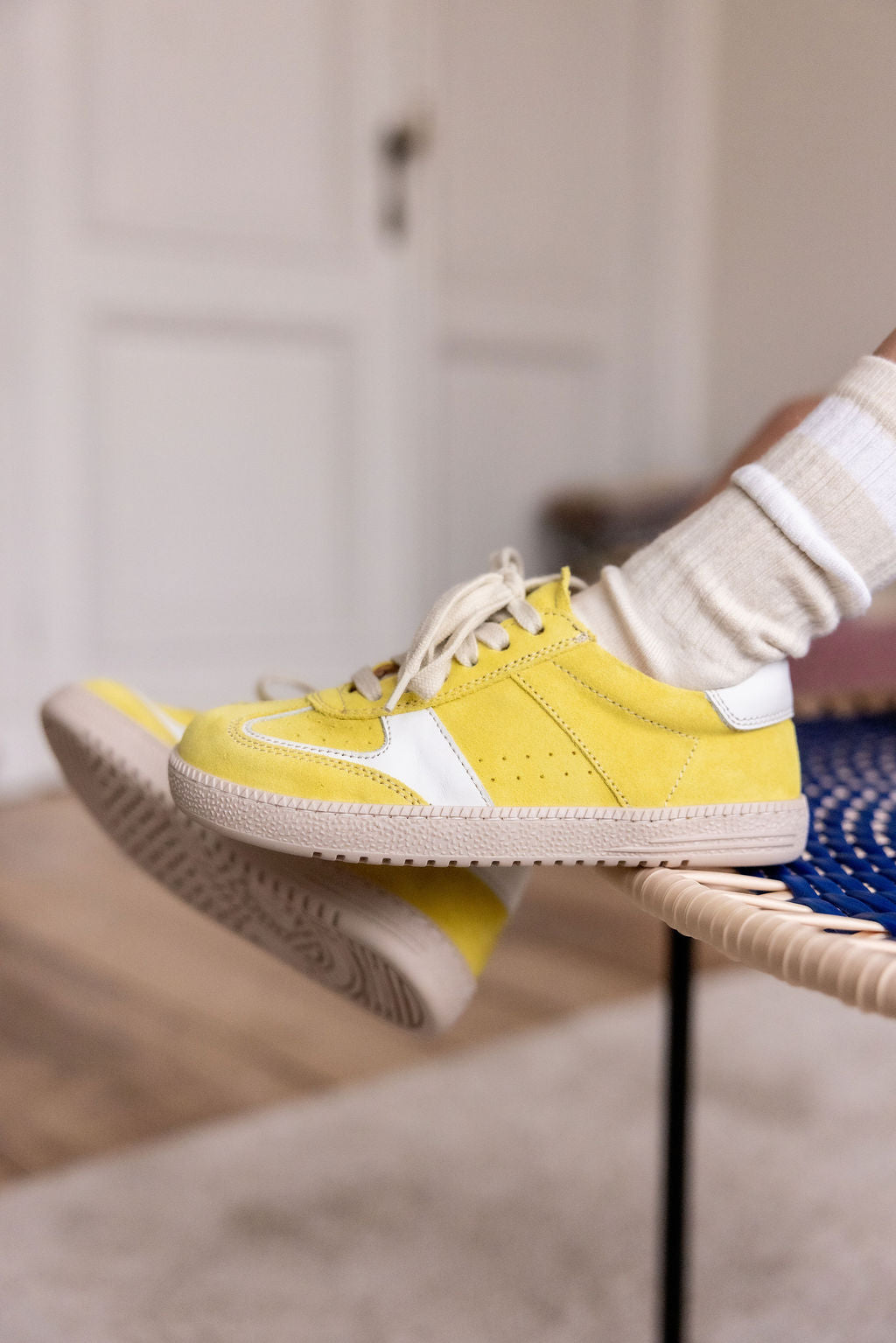 Collégien Nico ribbed varsity crew socks DOUX AGNEAUX