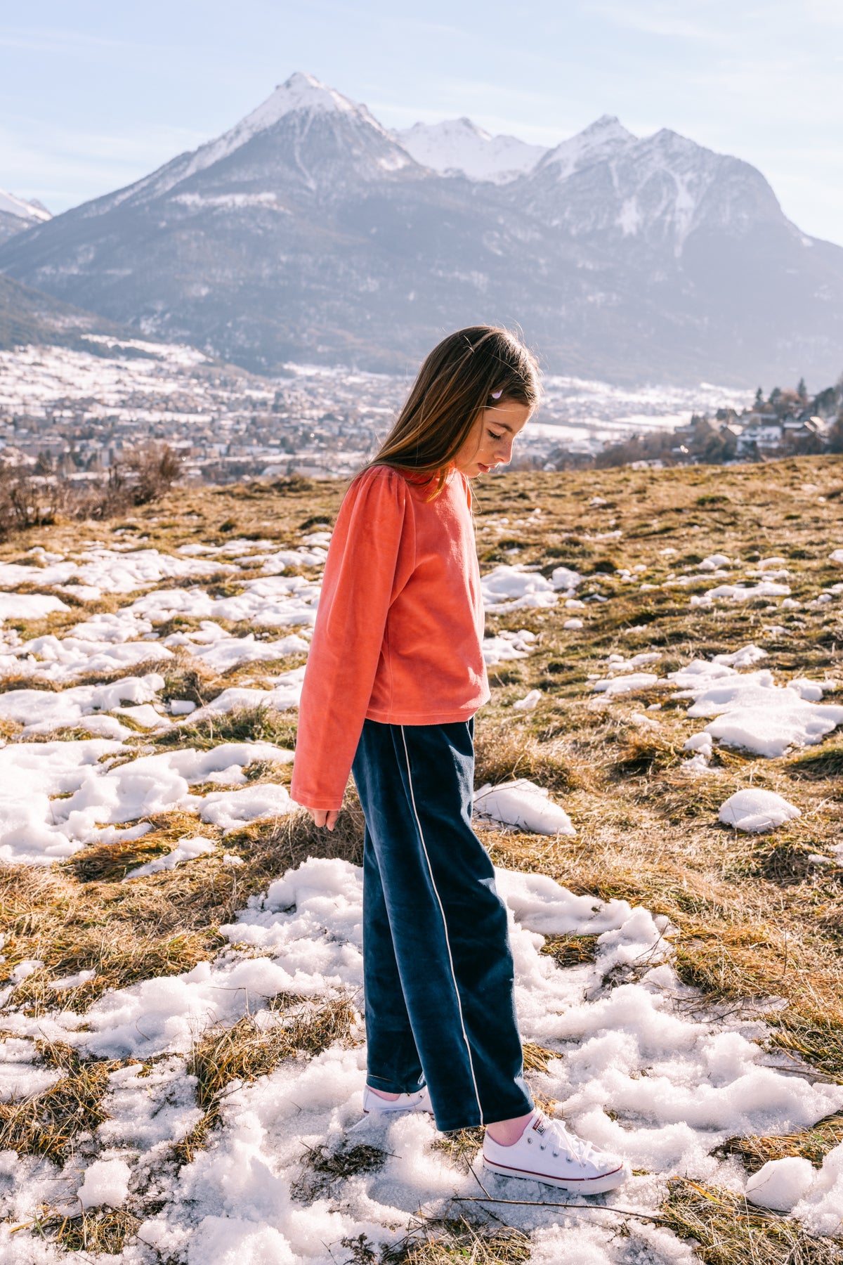 We Are Kids Pantalon Olive velvet midnight blue / 6-7Y