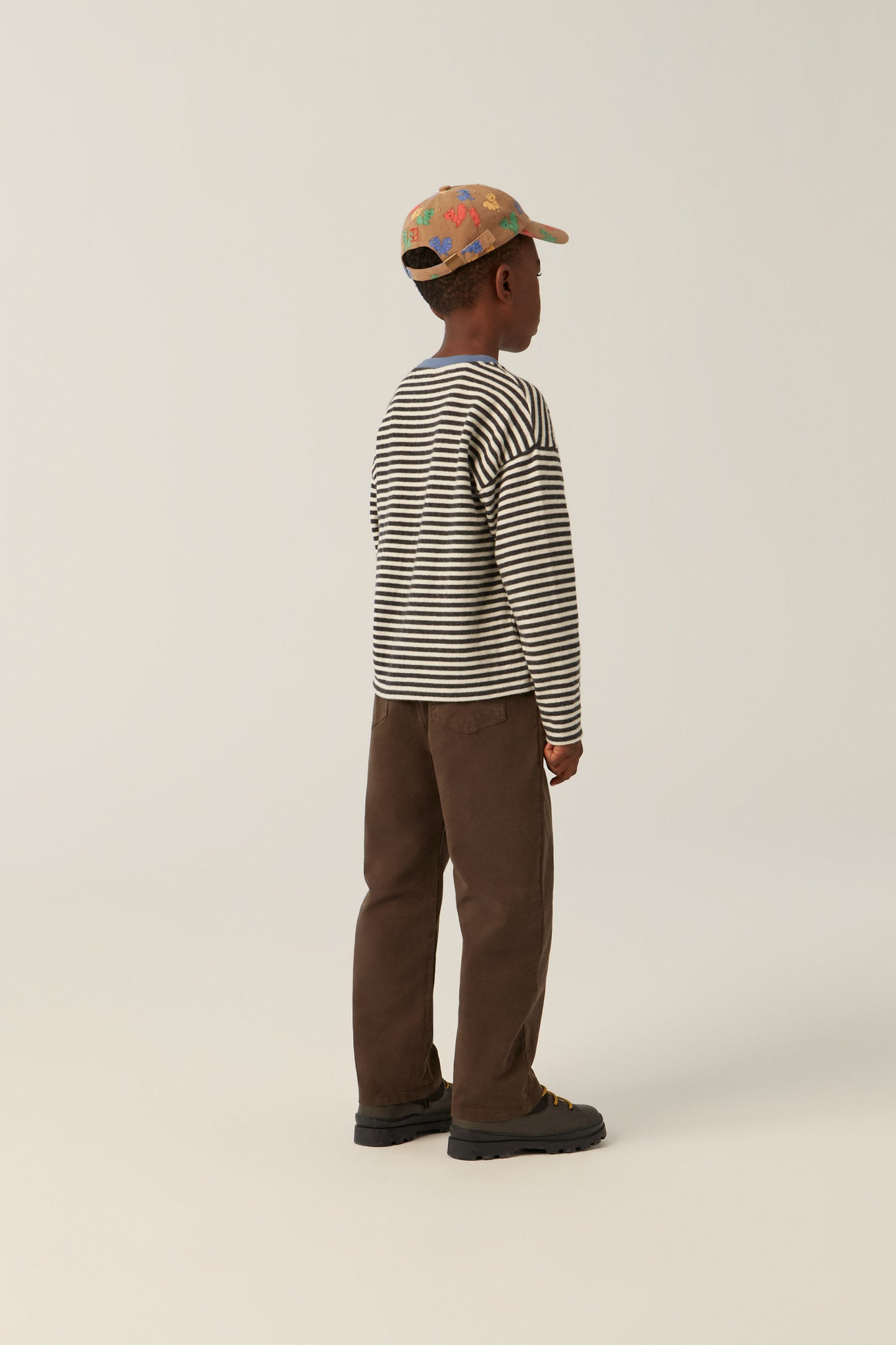 The Campamento Bicolor Stripes T-shirt grey