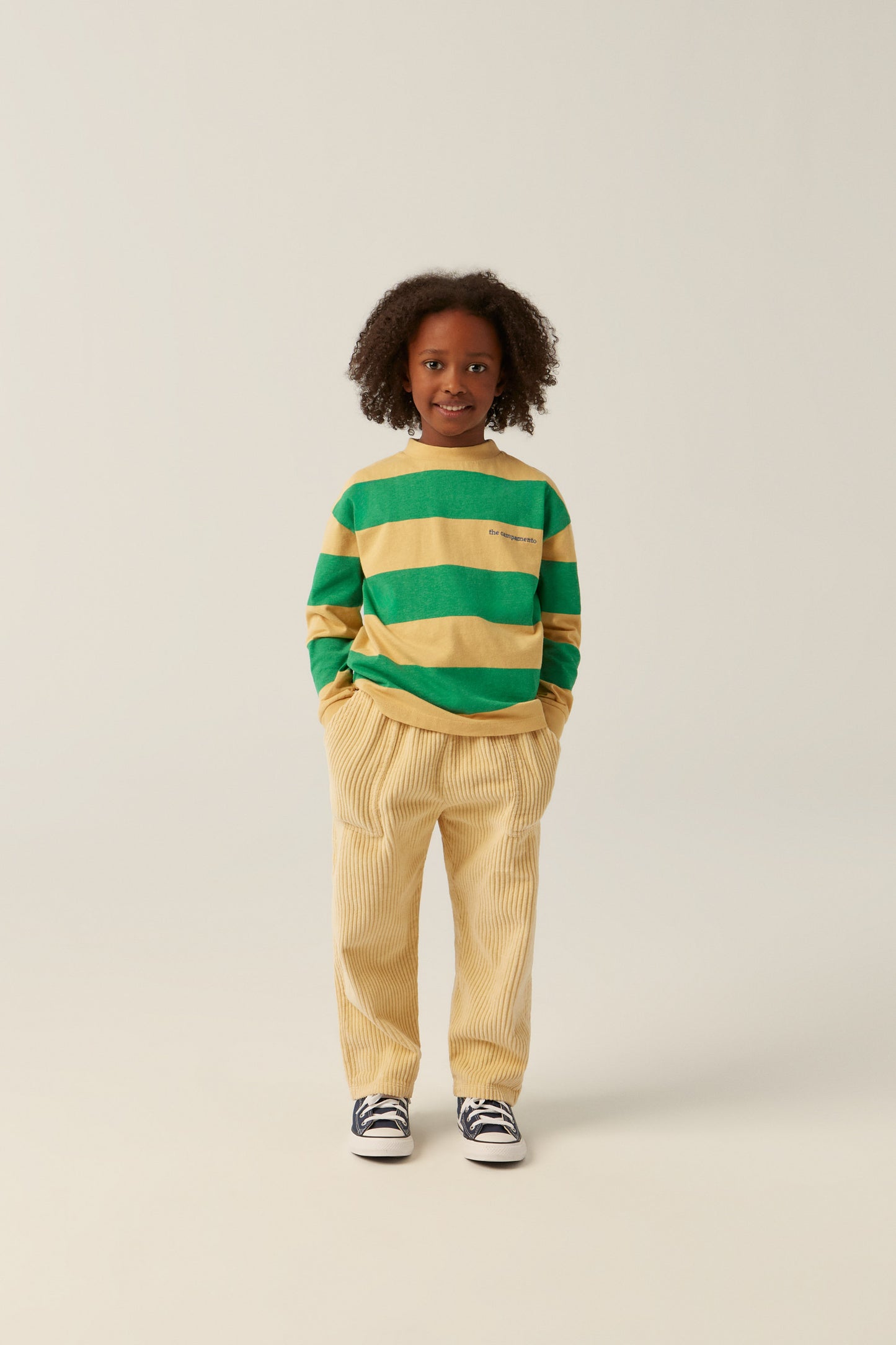 The Campamento Green stripes t-shirt