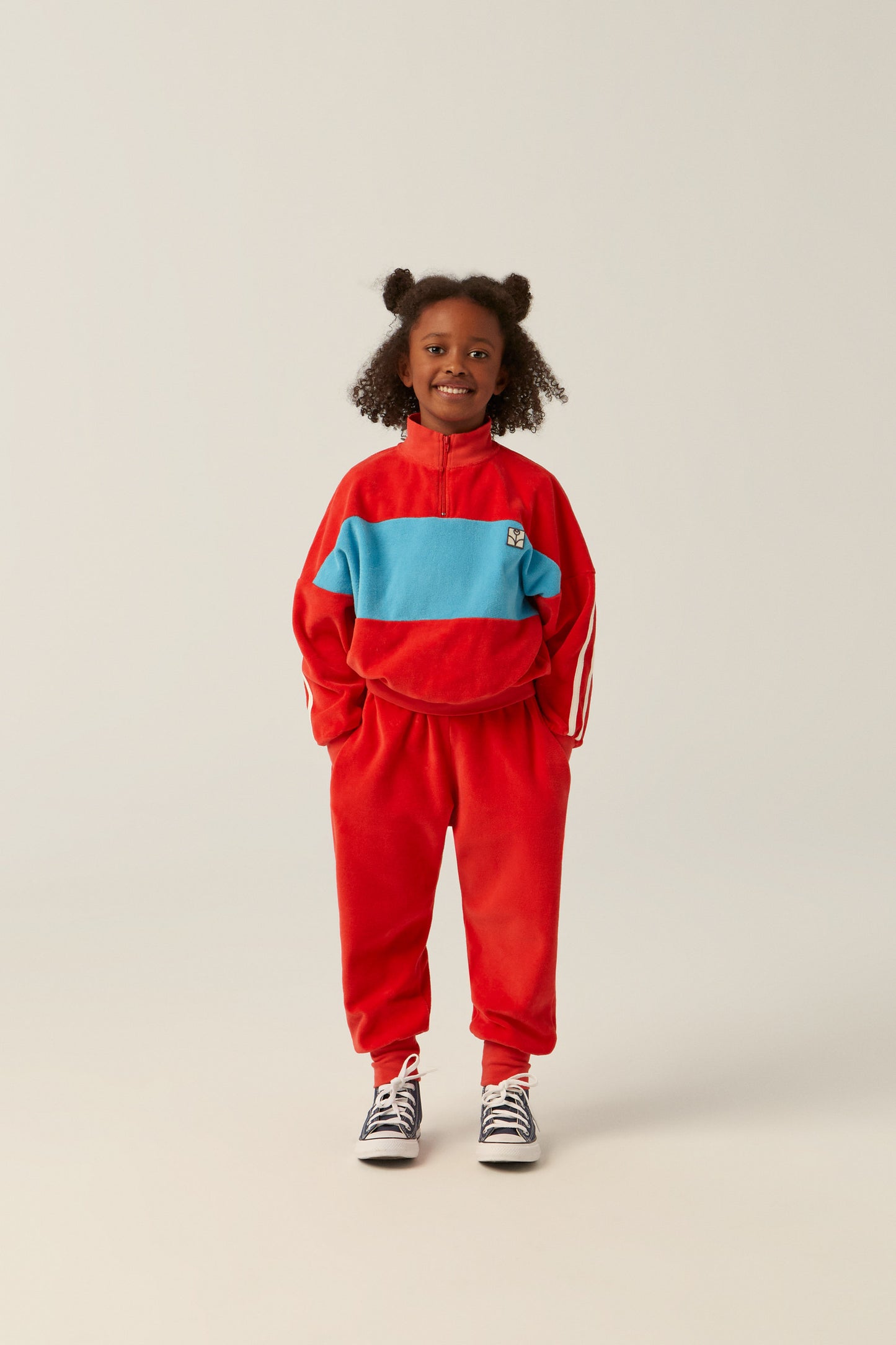 The Campamento Red contrast sweatshirt