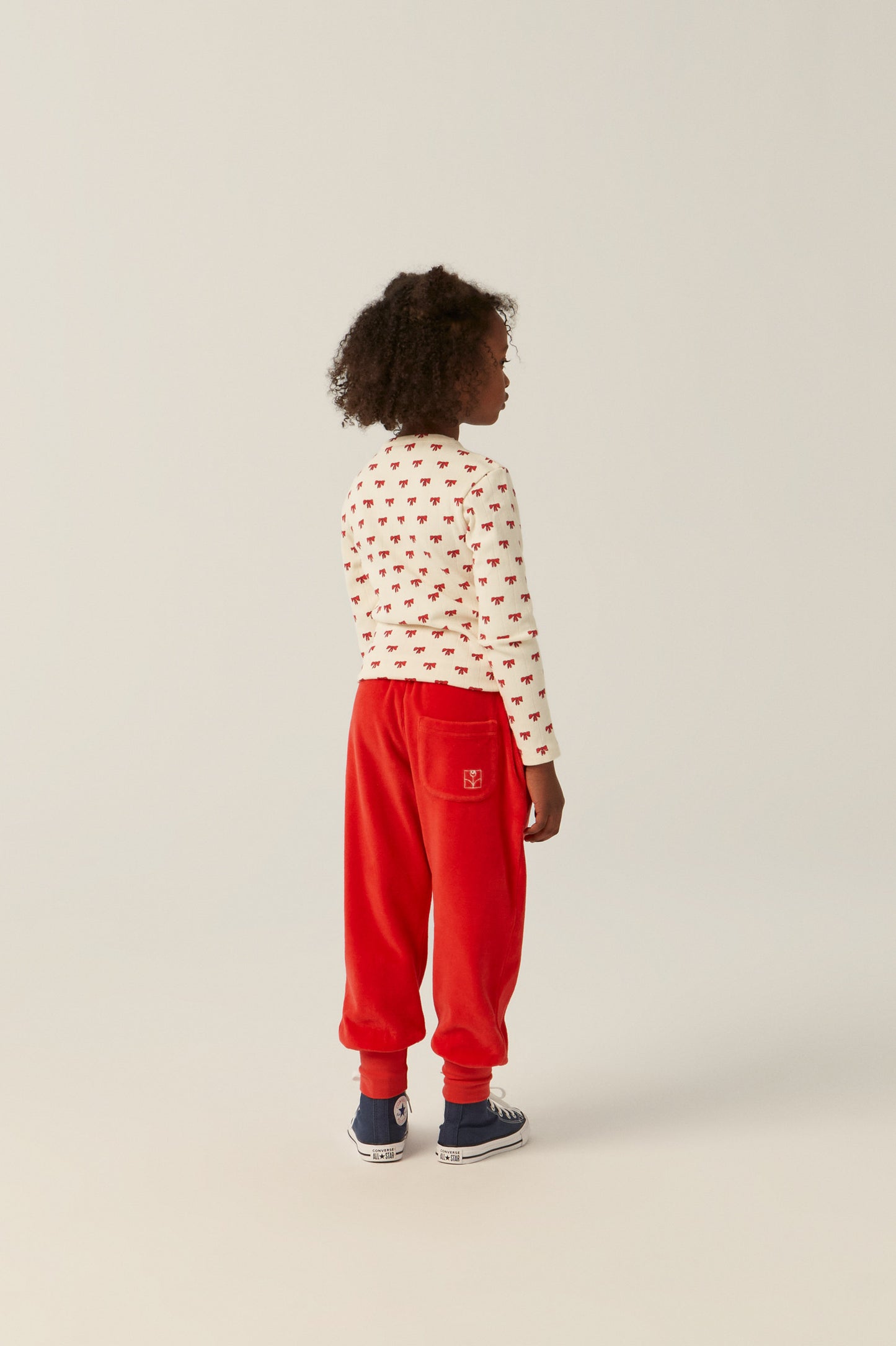 The Campamento Red bows T-shirt ecru