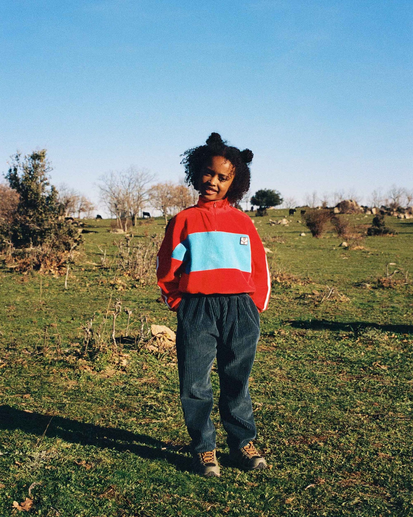 The Campamento Red contrast sweatshirt