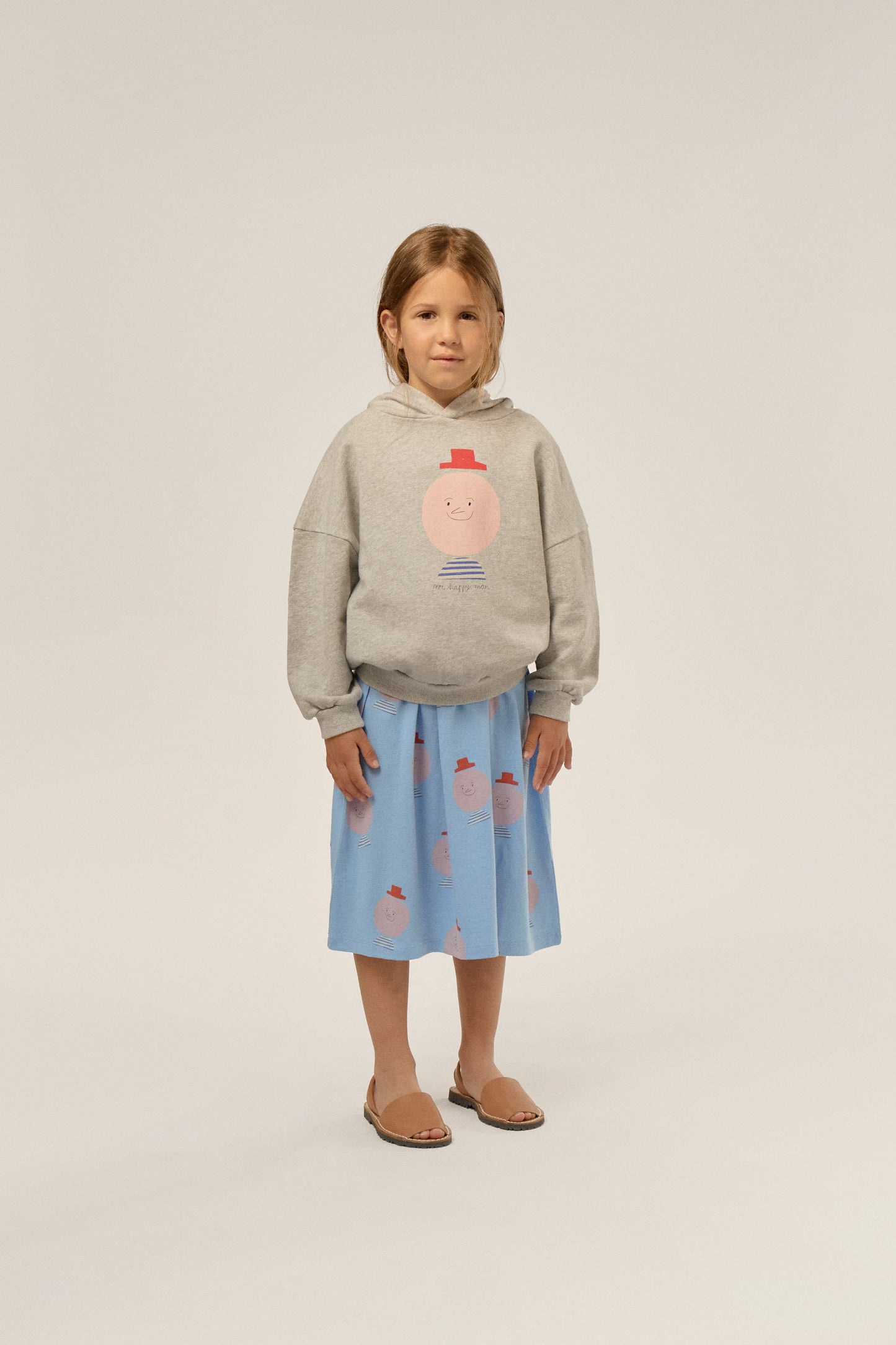 The Campamento MR. HAPPY MAN oversized hoodie grey