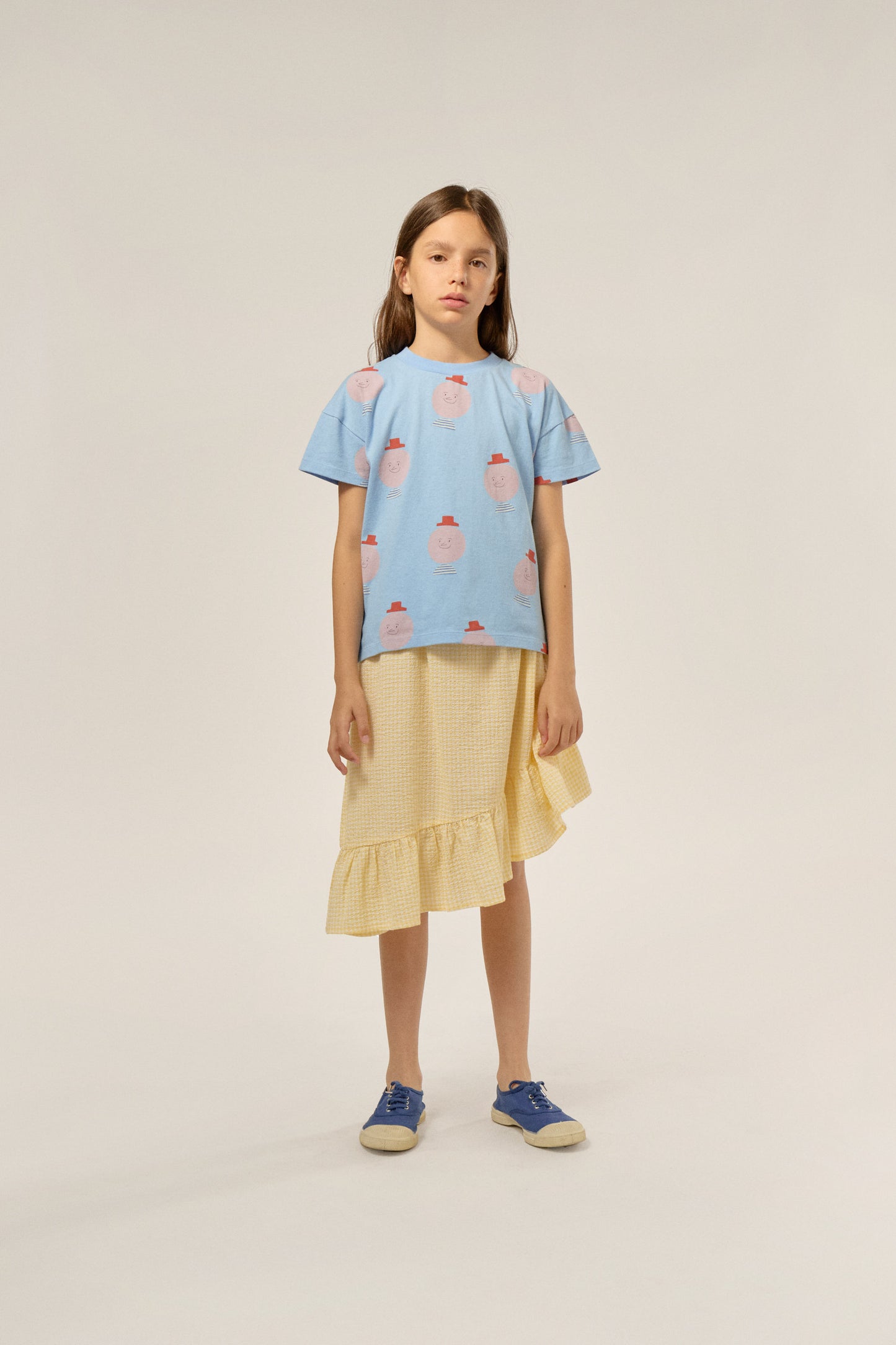 The Campamento MR. HAPPY MAN allover T-shirt blue