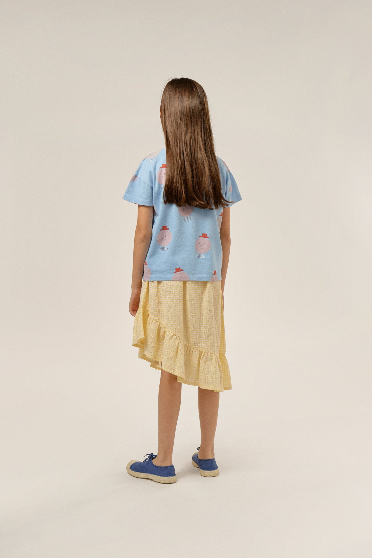 The Campamento MR. HAPPY MAN allover T-shirt blue