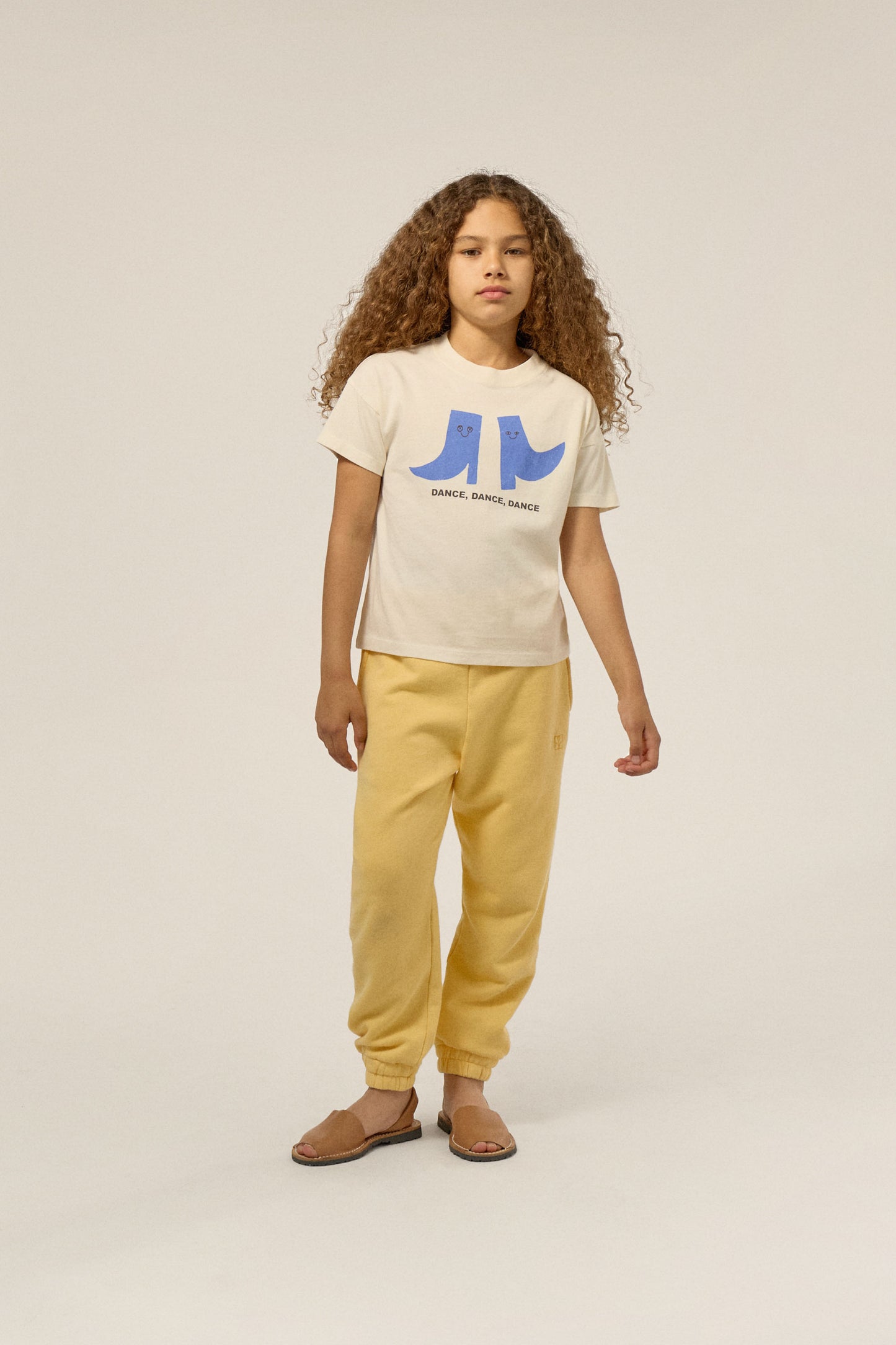 The Campamento HAPPY BOOTS T-shirt ecru