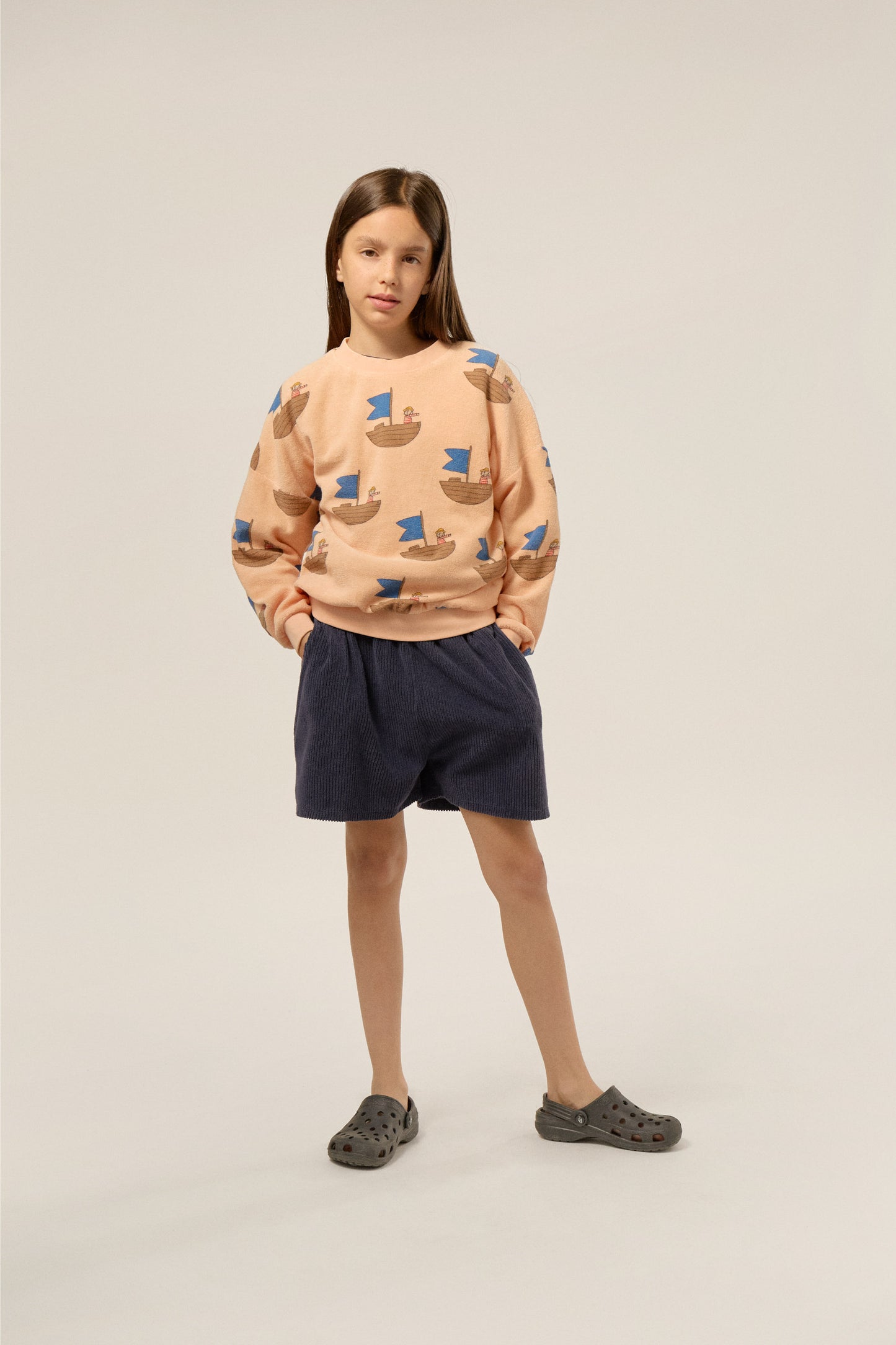 The Campamento SAILOR ALLOVER sweatshirt peach