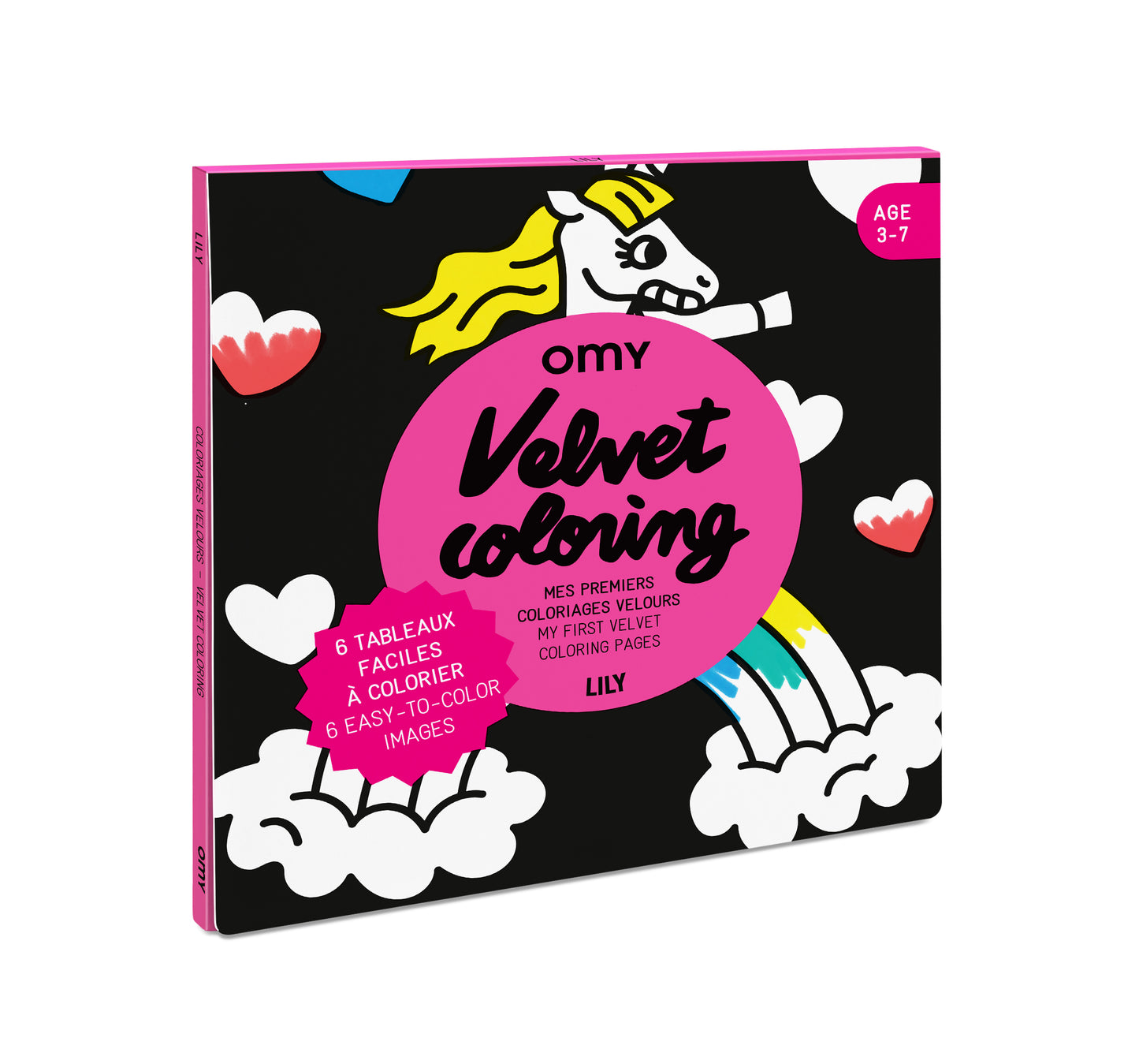 OMY unicorn velvet coloring