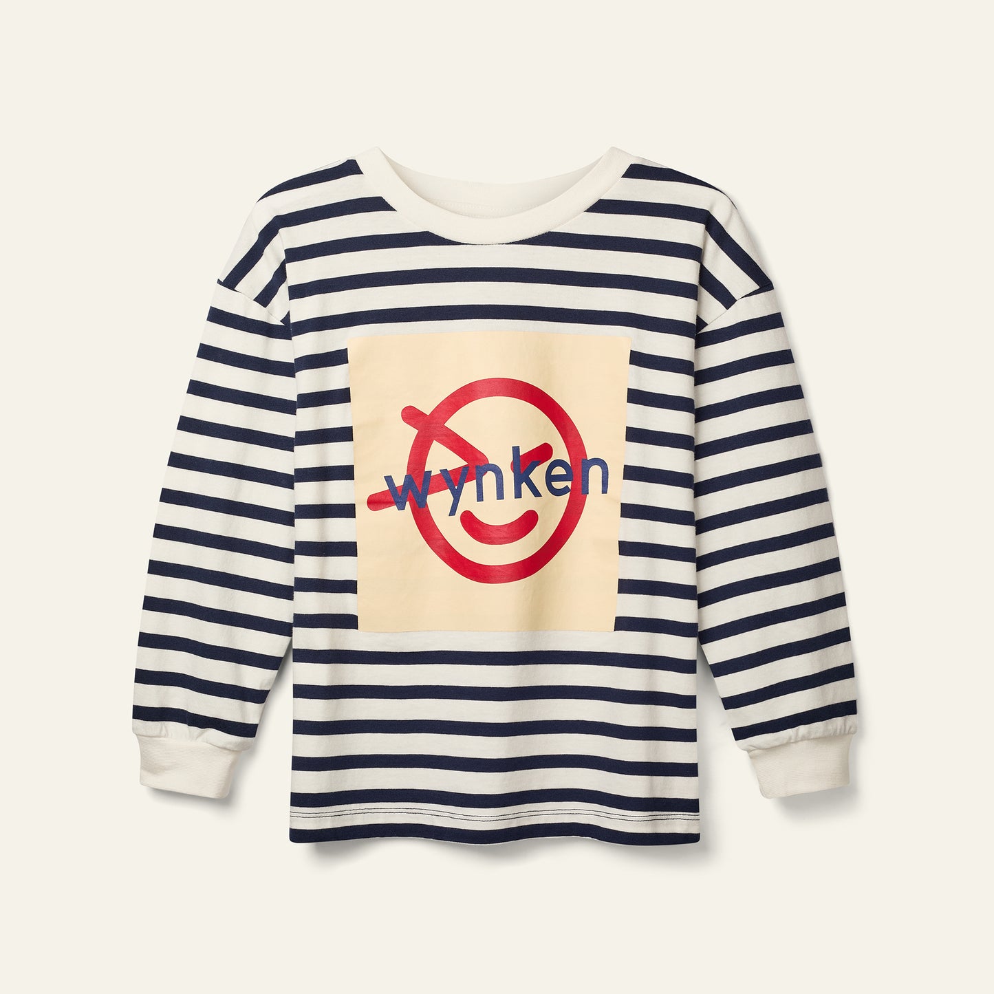 Wynken STRIPE Tee pale yellow ladybird