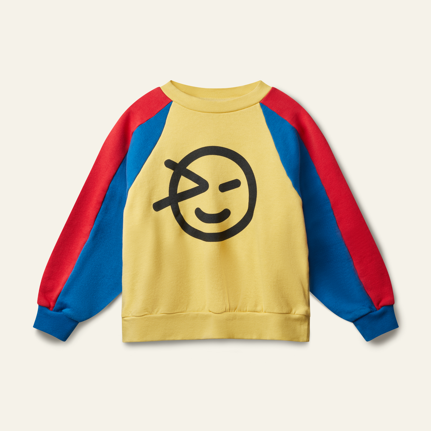 Wynken WYNK panel sweat yellow ladybird blue
