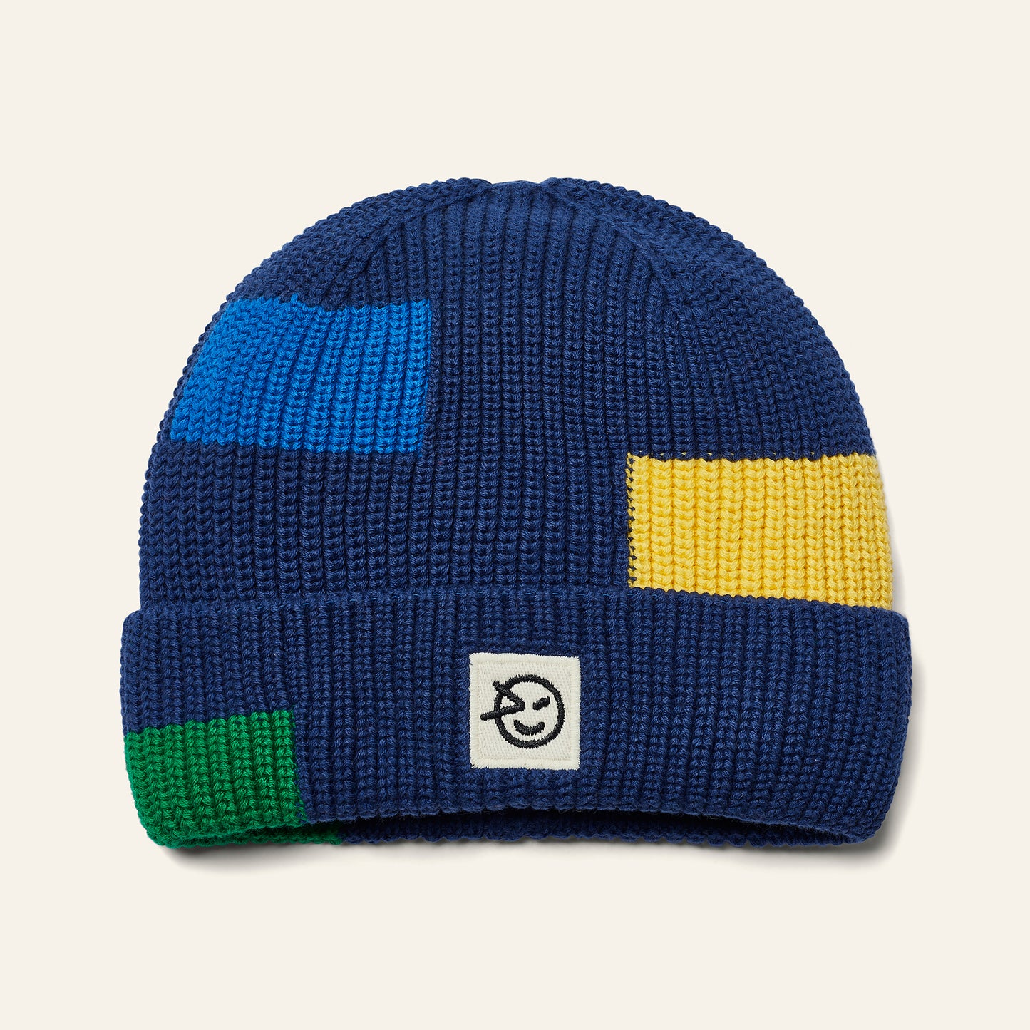 Wynken BLOCK beanie navy multi