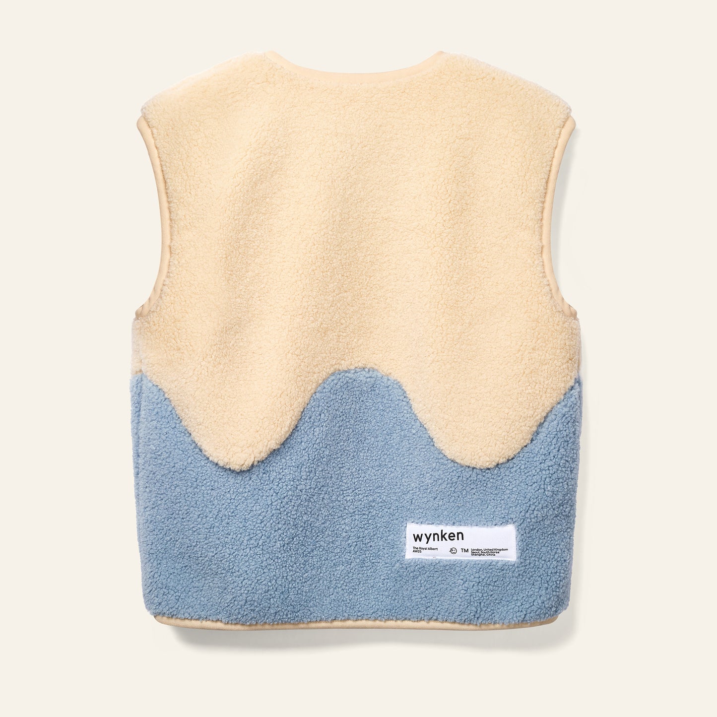 Wynken DANCING DAHLIA GILLET ecru pale blue