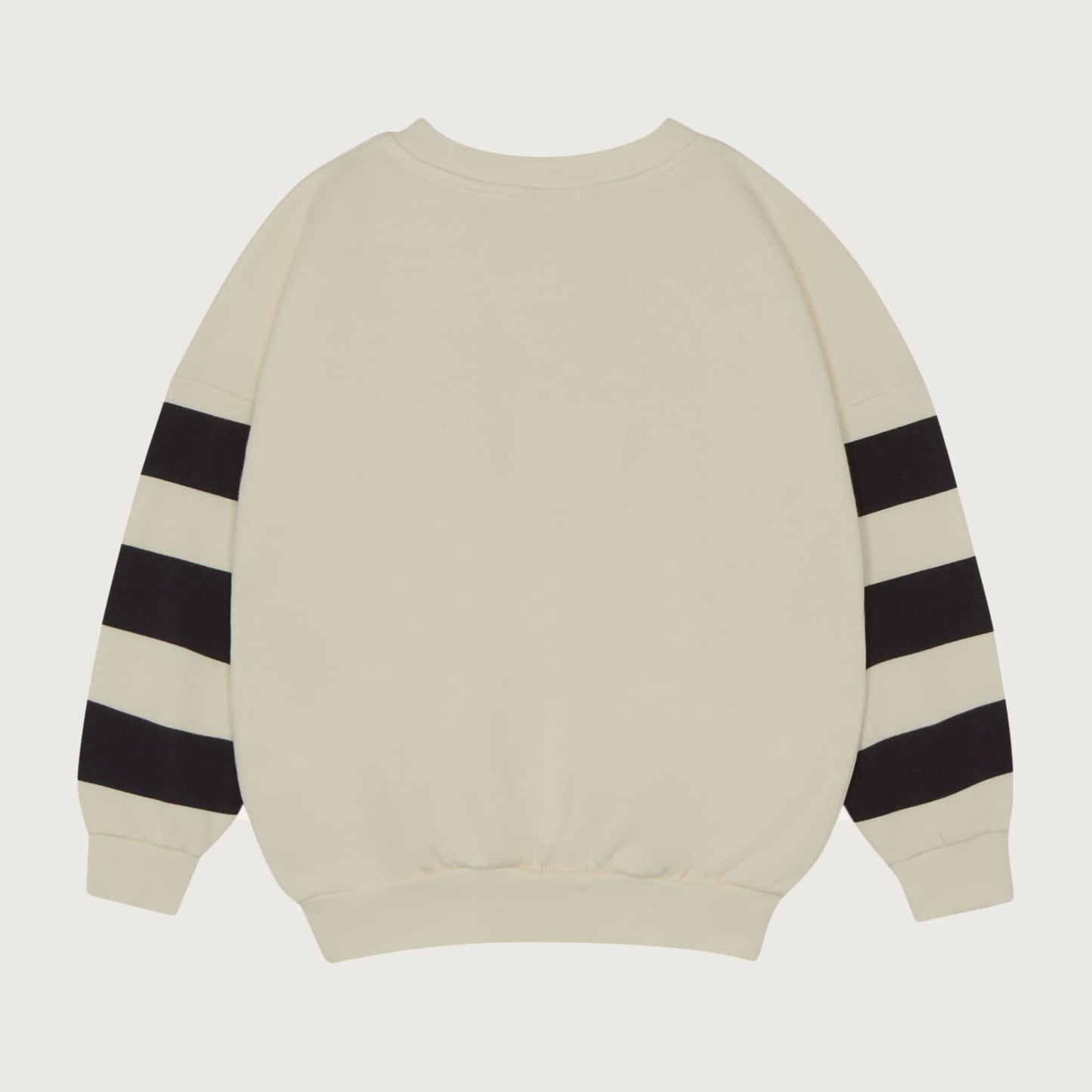 The Campamento Squirrels and stripes sweatshirt ecru