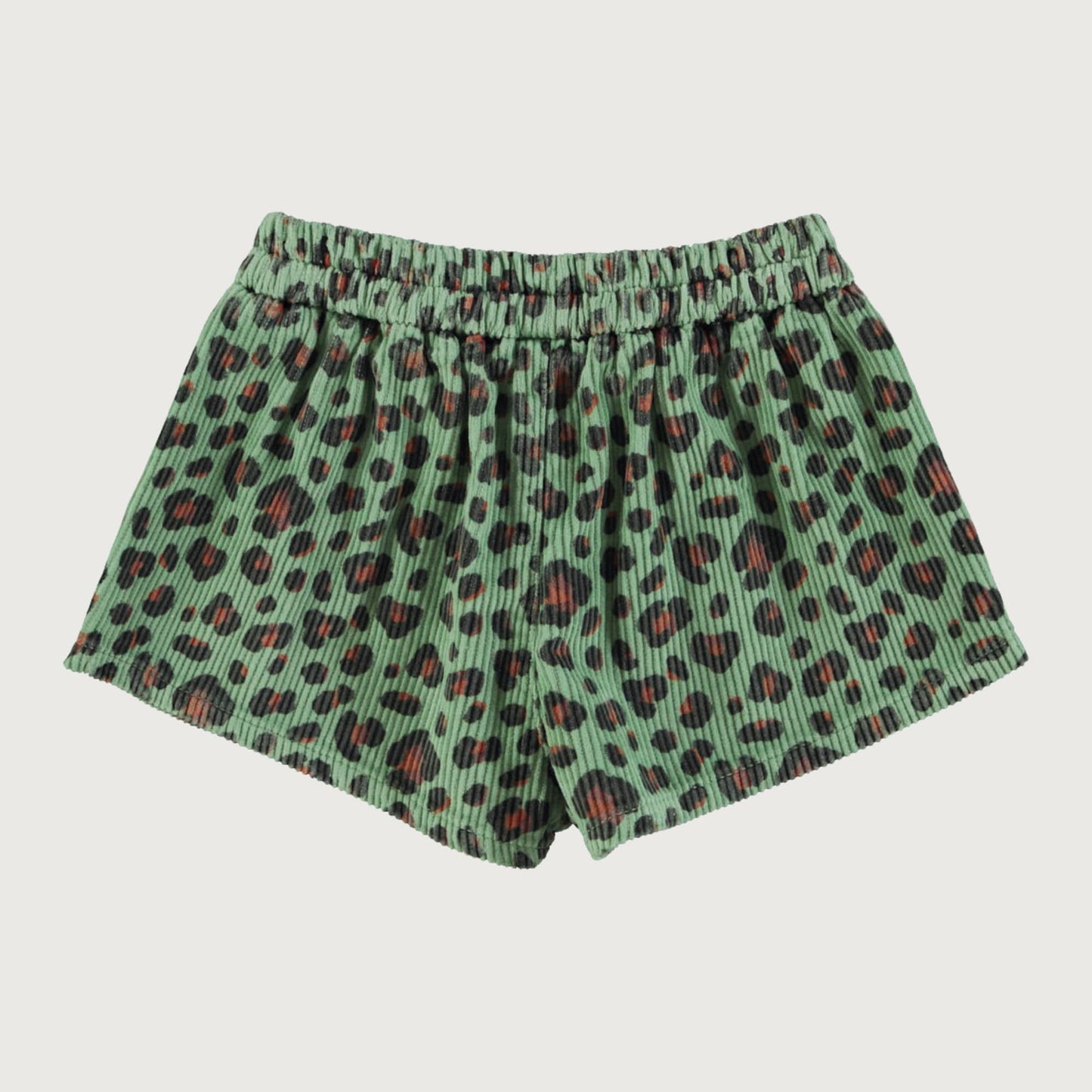 Piupiuchick GREEN shorts with animal print