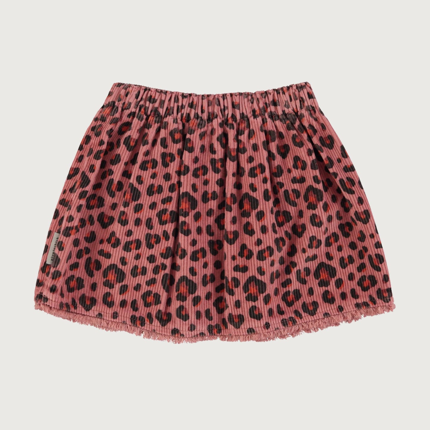Piupiuchick Short skirt pink with ANIMAL print