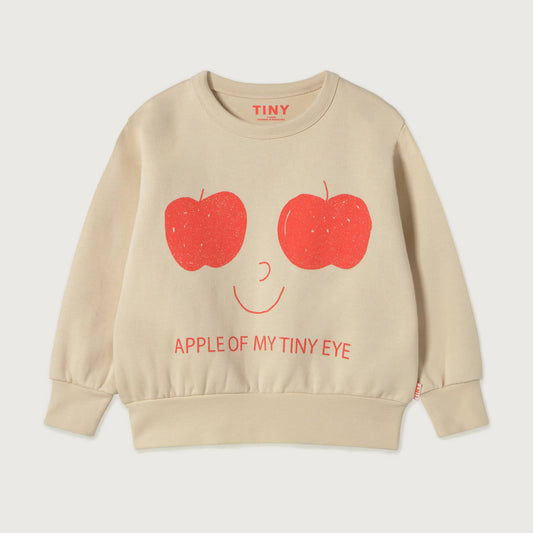 Tinycottons APPLES eyes graphic sweatshirt vanilla / 8Y