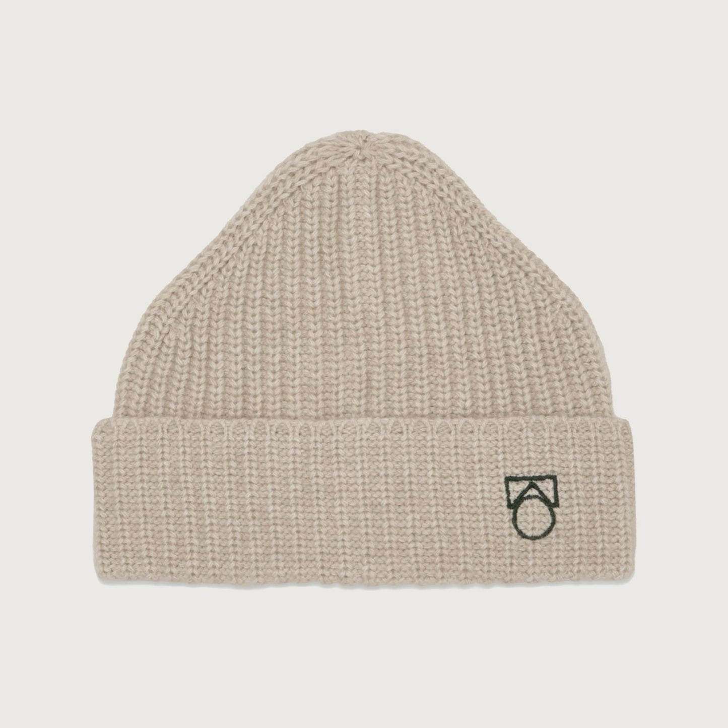 Main Story beanie oat rib knit