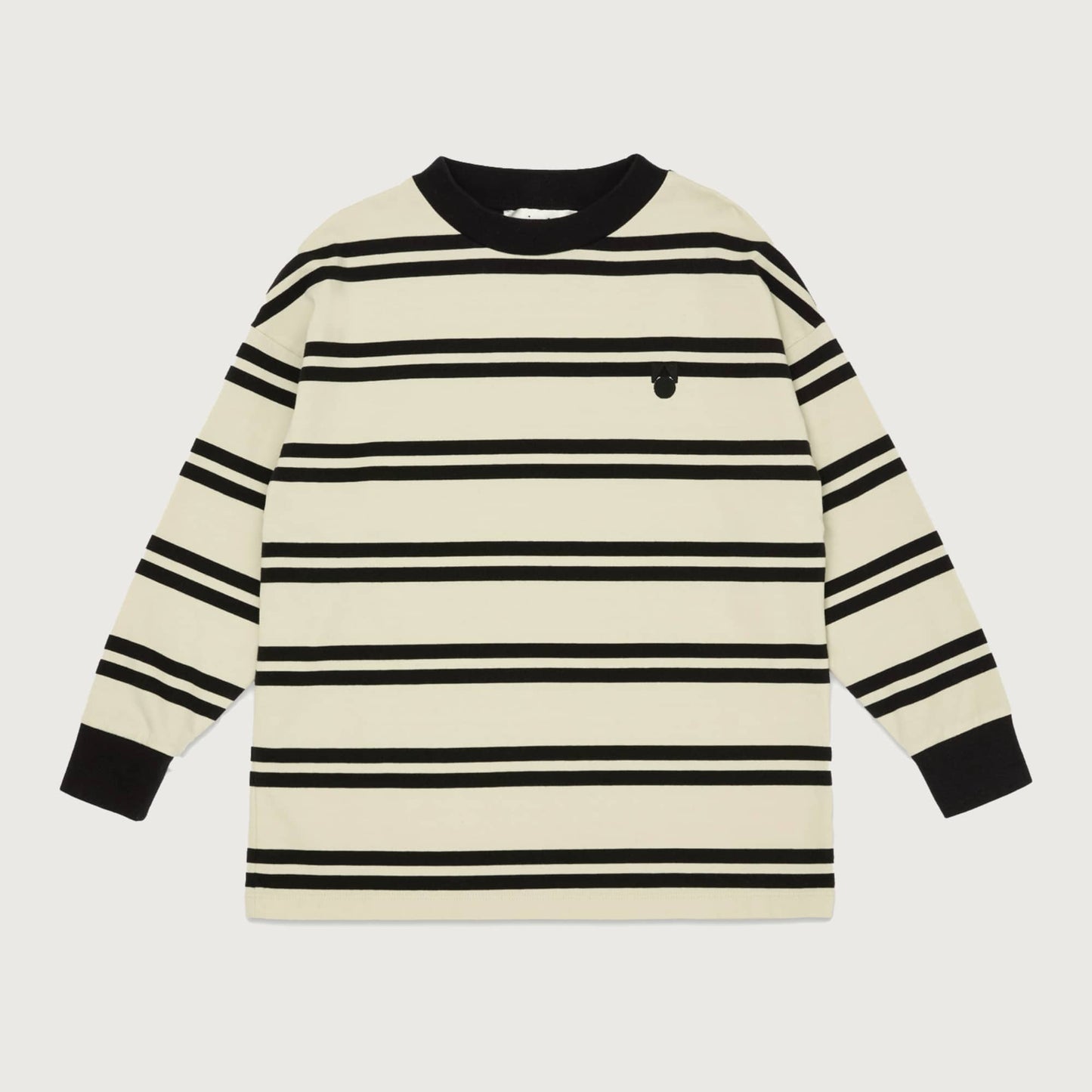 Main Story band tee angora stripe