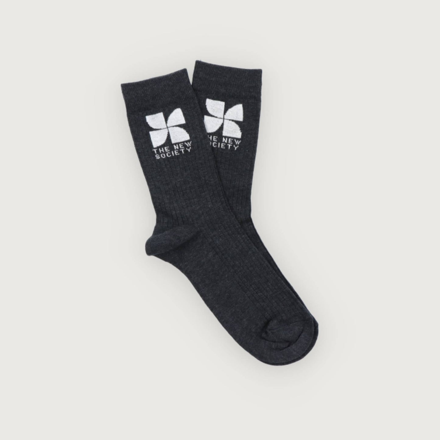 The New Society Socks galactic grey melange