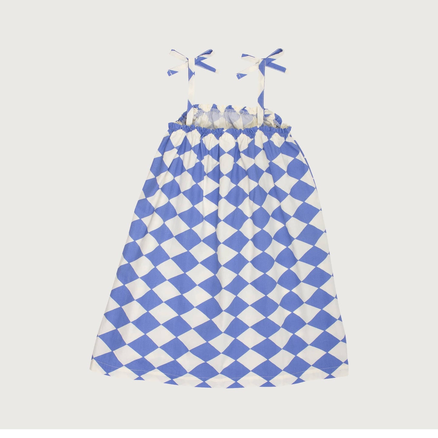 Wynken Diamond Sundress Deep Sea Blue / 10Y