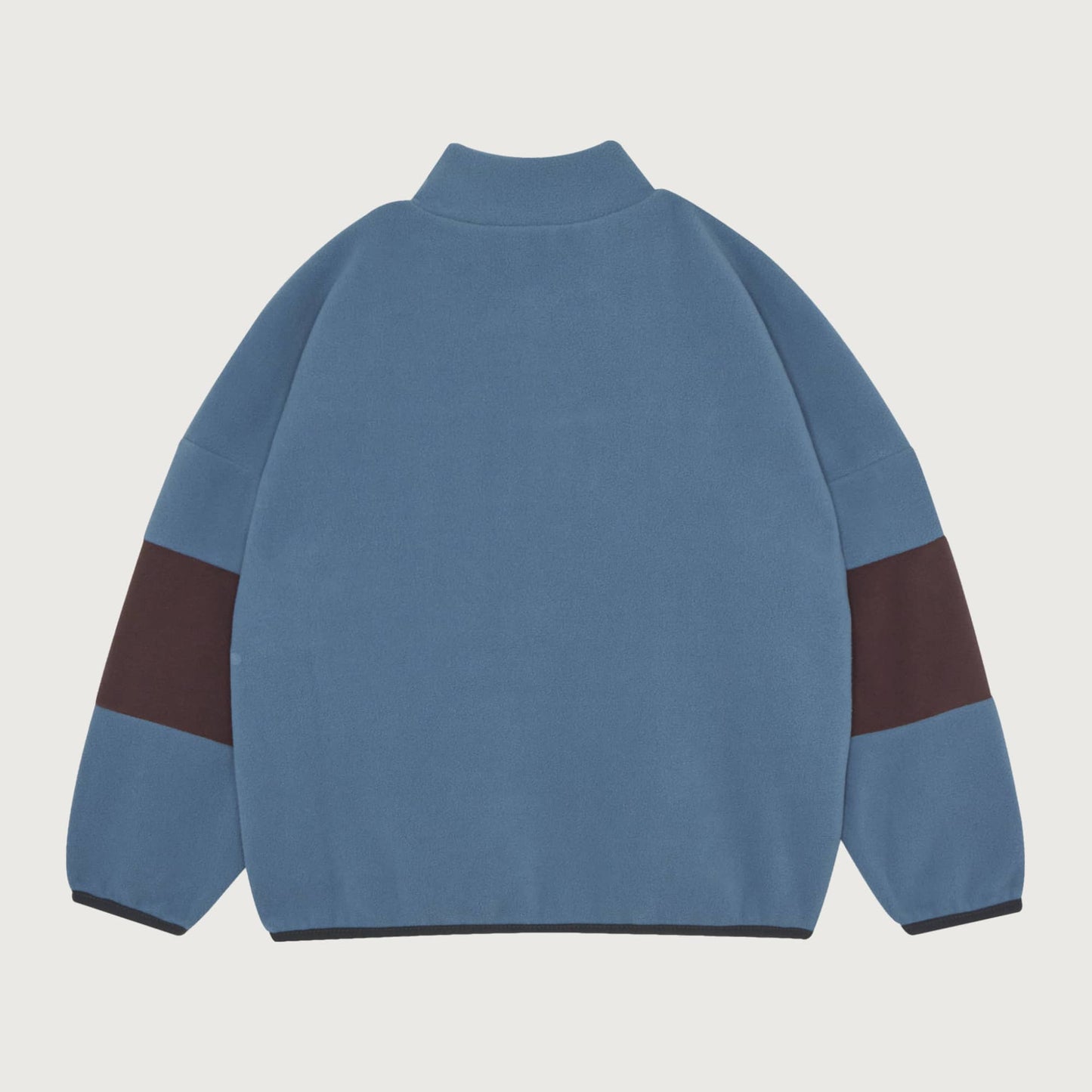 The Campamento Color block polar sweatshirt blue