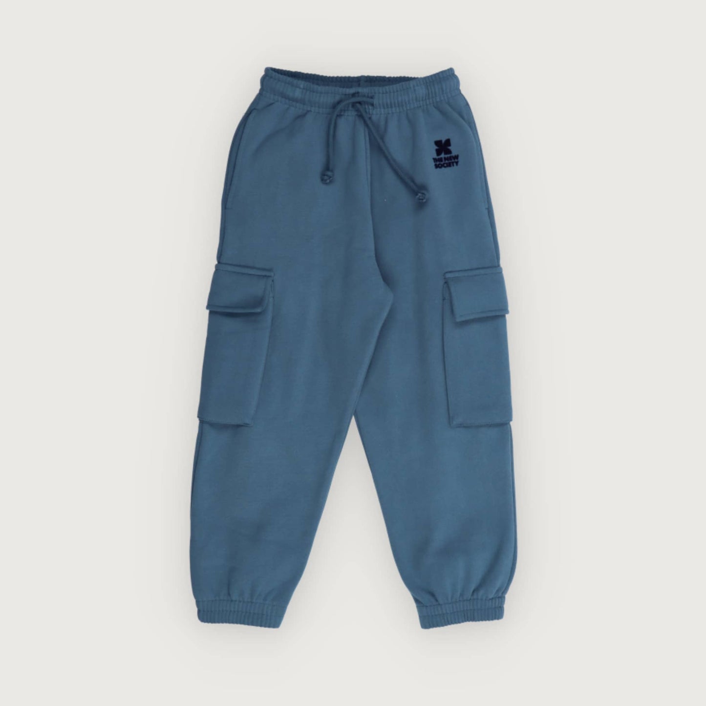 The New Society TNS LOGO cargo jogging void blue