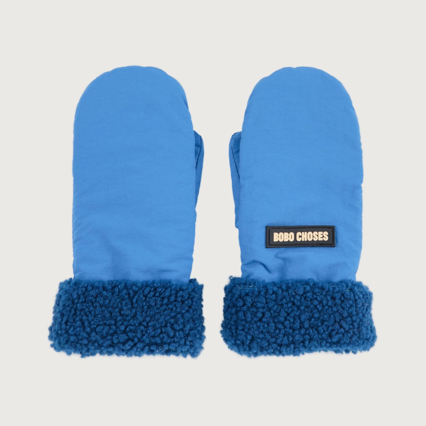 Bobo Choses Bicolor mittens blue