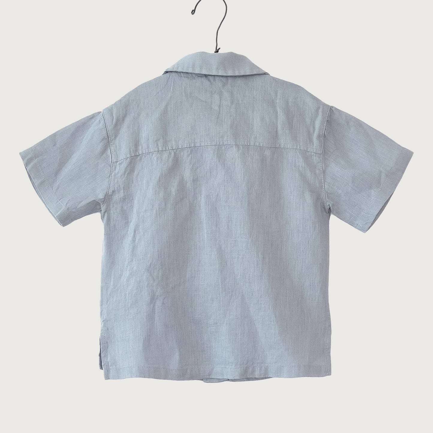 Play Up Linen Shirt Grey Blue / 10Y