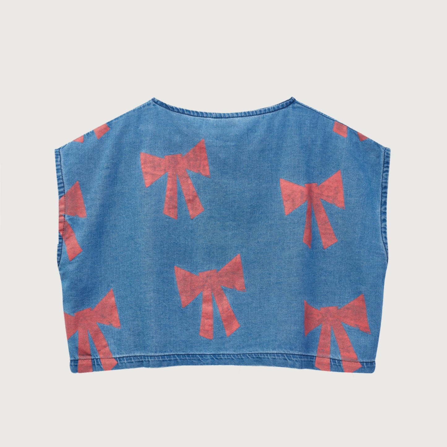 Wynken Vela top twill denim / 8Y