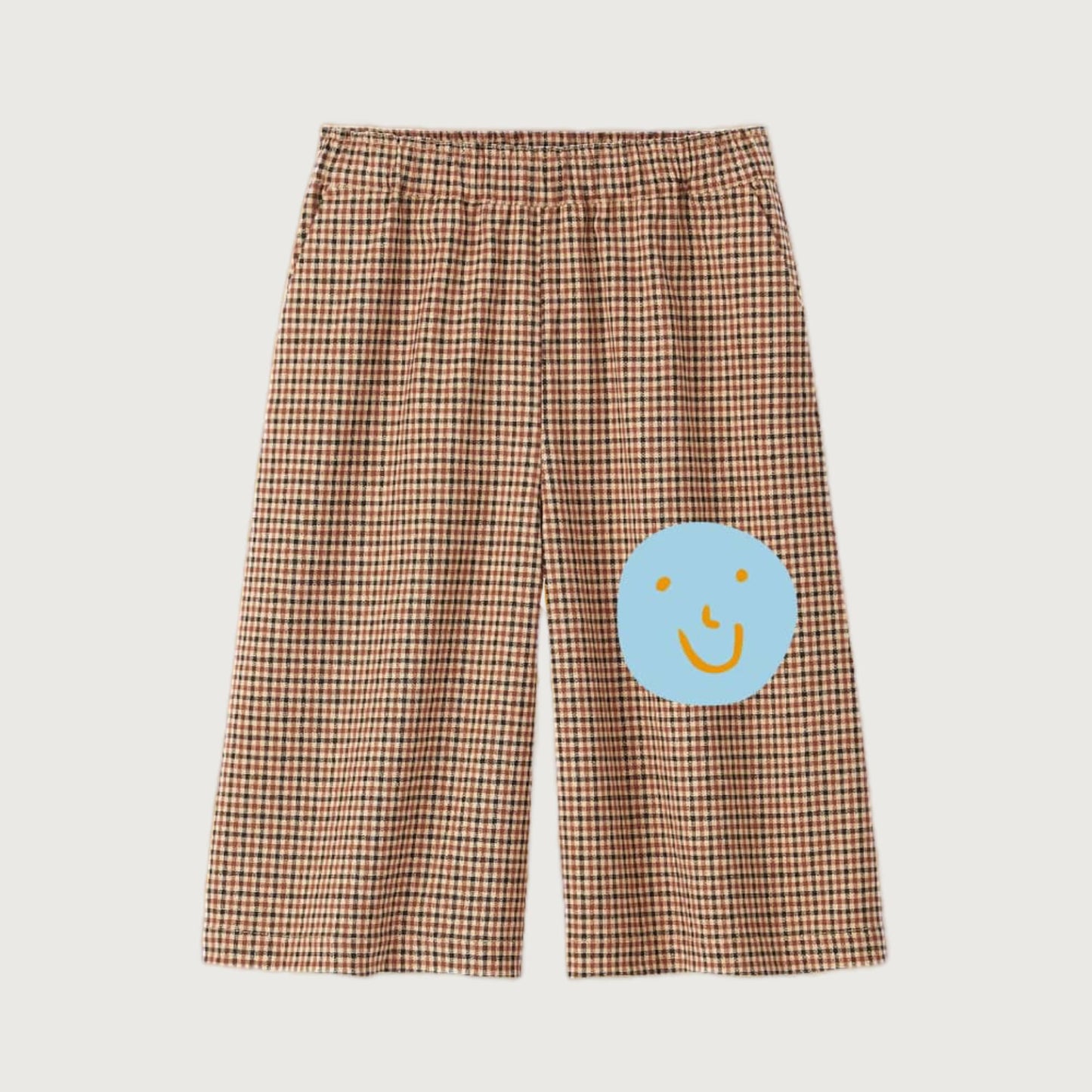 Bulb London "Smiley" check culottes