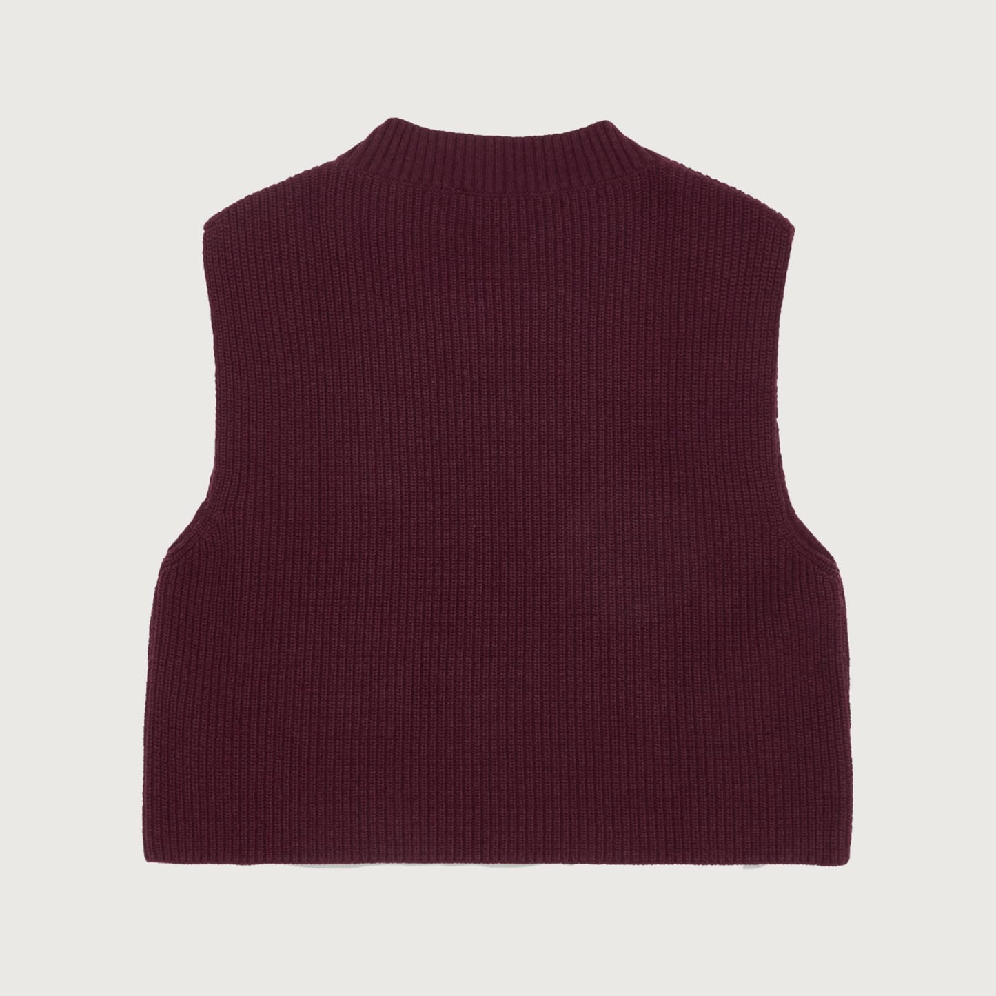 Main Story Knitted vest burgundy