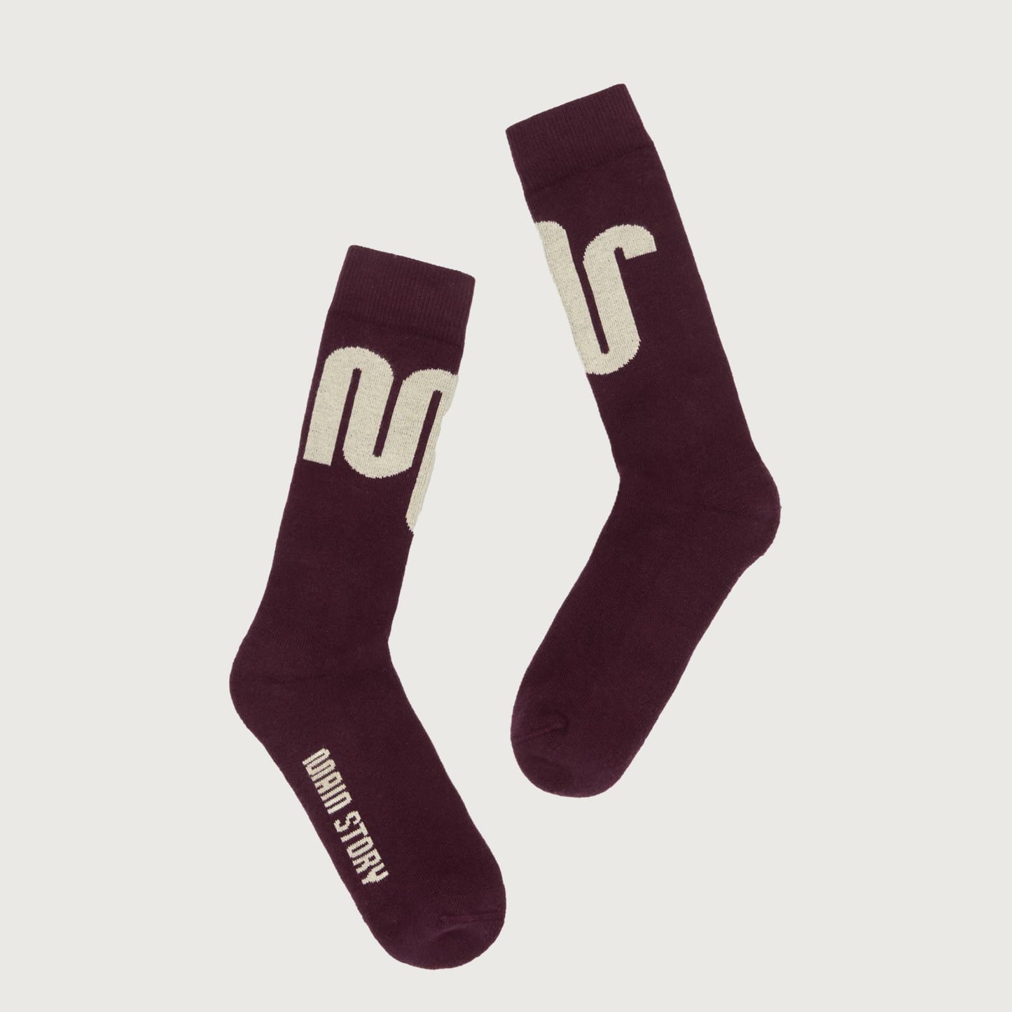 Main Story Sock burgundy knit