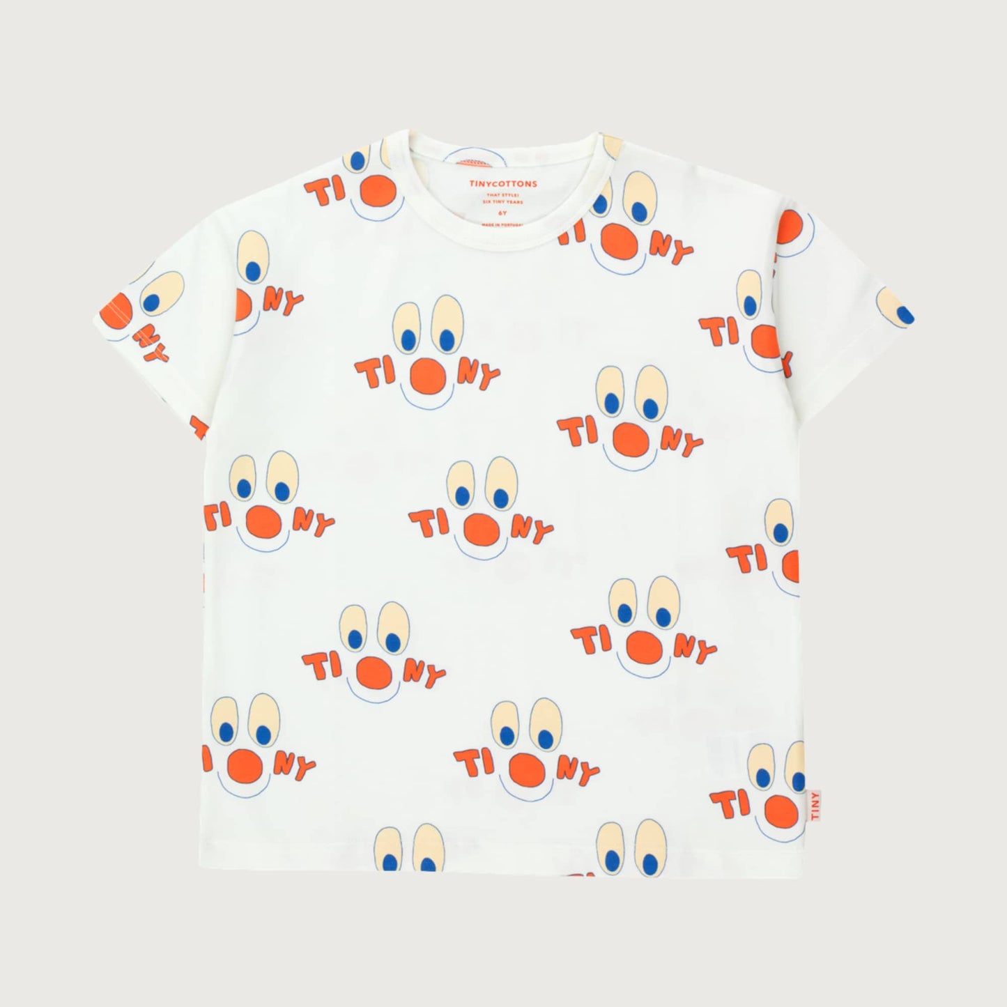 Tinycottons CLOWNS tee offwhite / 10Y