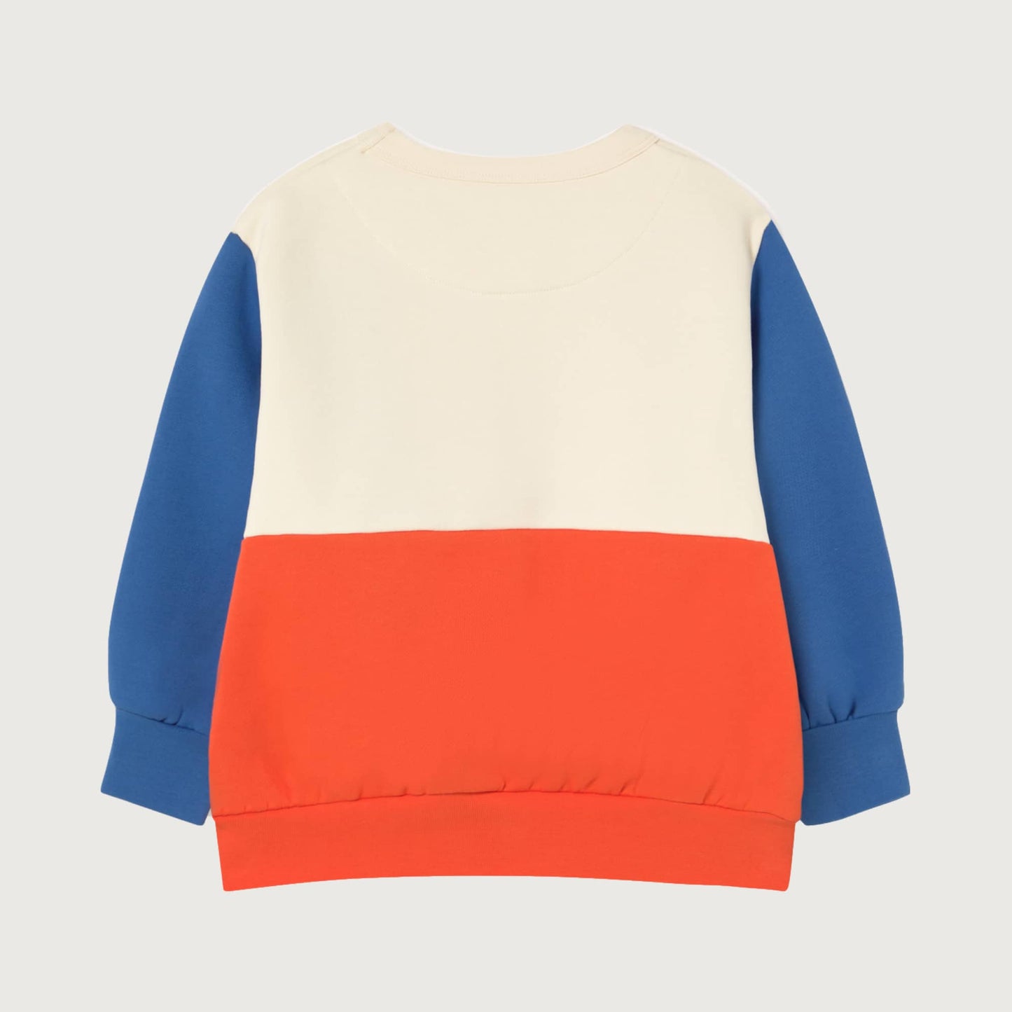 Tinycottons COLOR BLOCK sweatshirt light cream