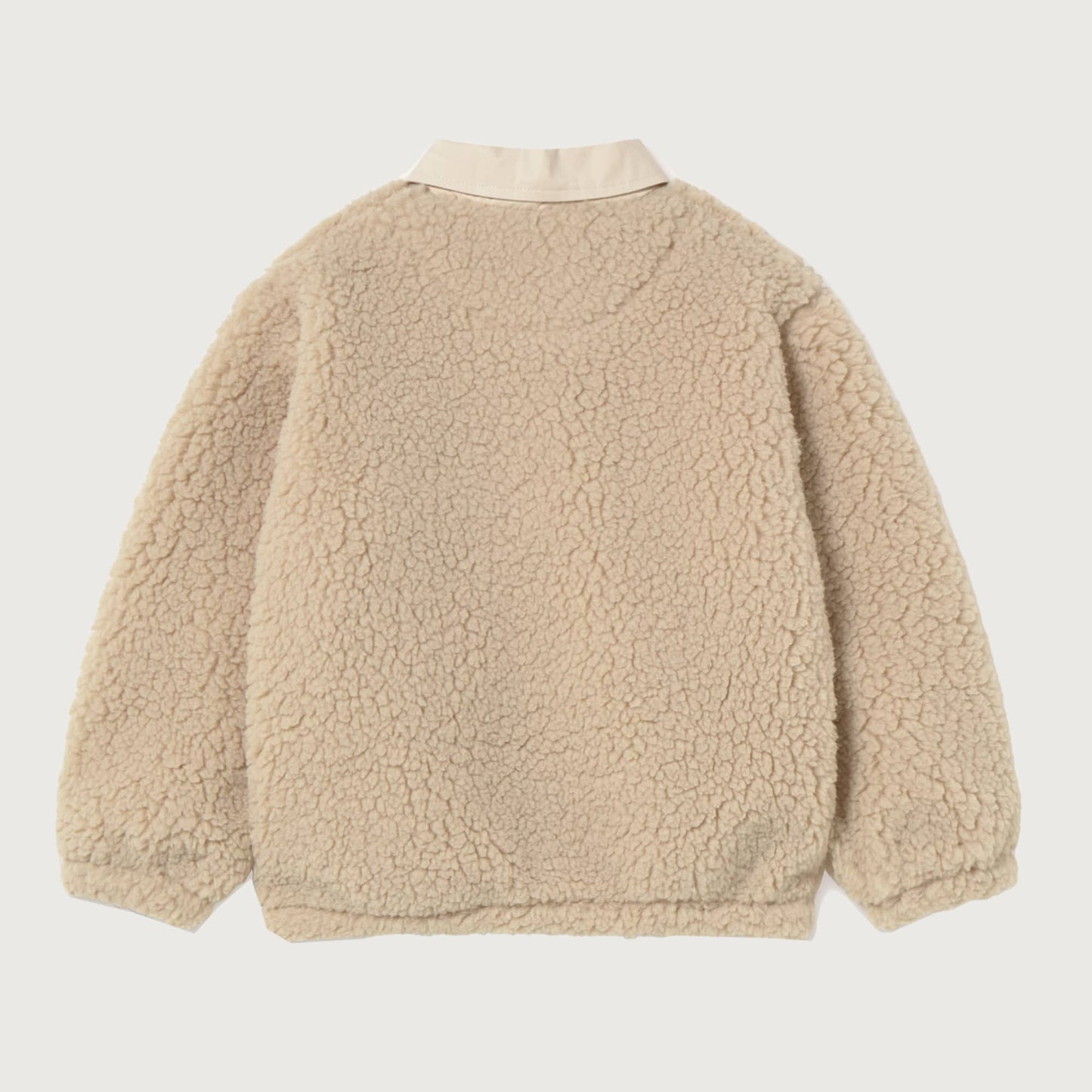Tinycottons SHERPA collar sweatshirt dark vanilla
