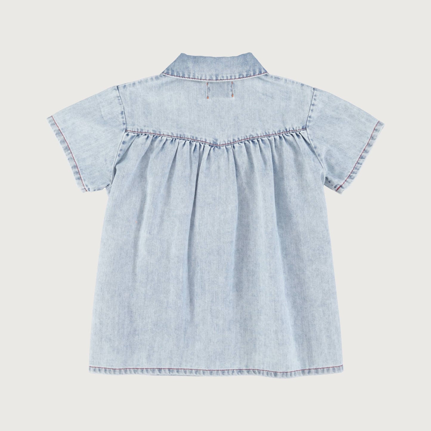 Piupiuchick Short dress blue light denim