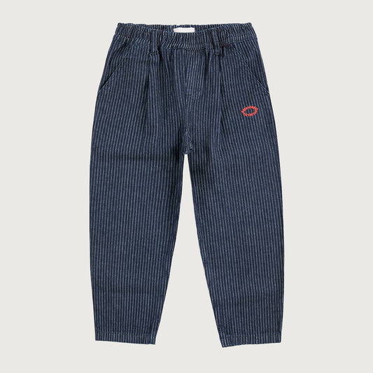 Bobo Choses TIC TAC TOE denim pants navy blue