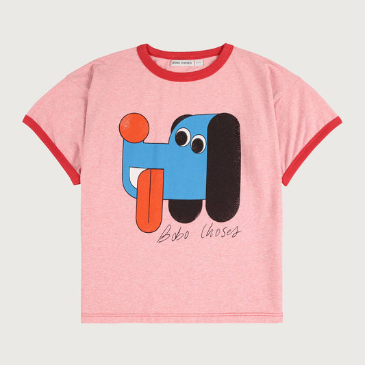Bobo Choses DOGGY MATE T-shirt red / 2-3Y