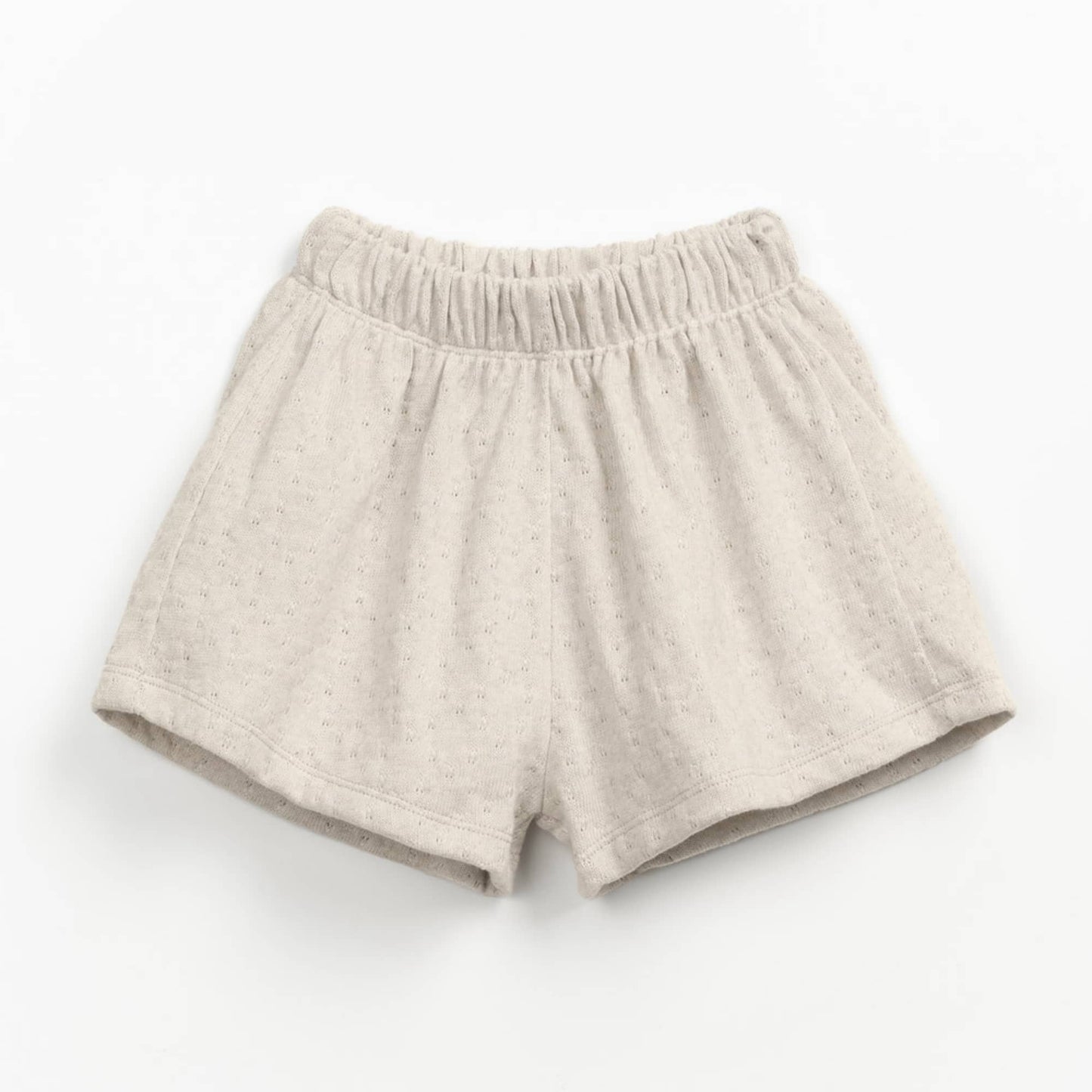 Play Up Embellished jersey shorts ecru